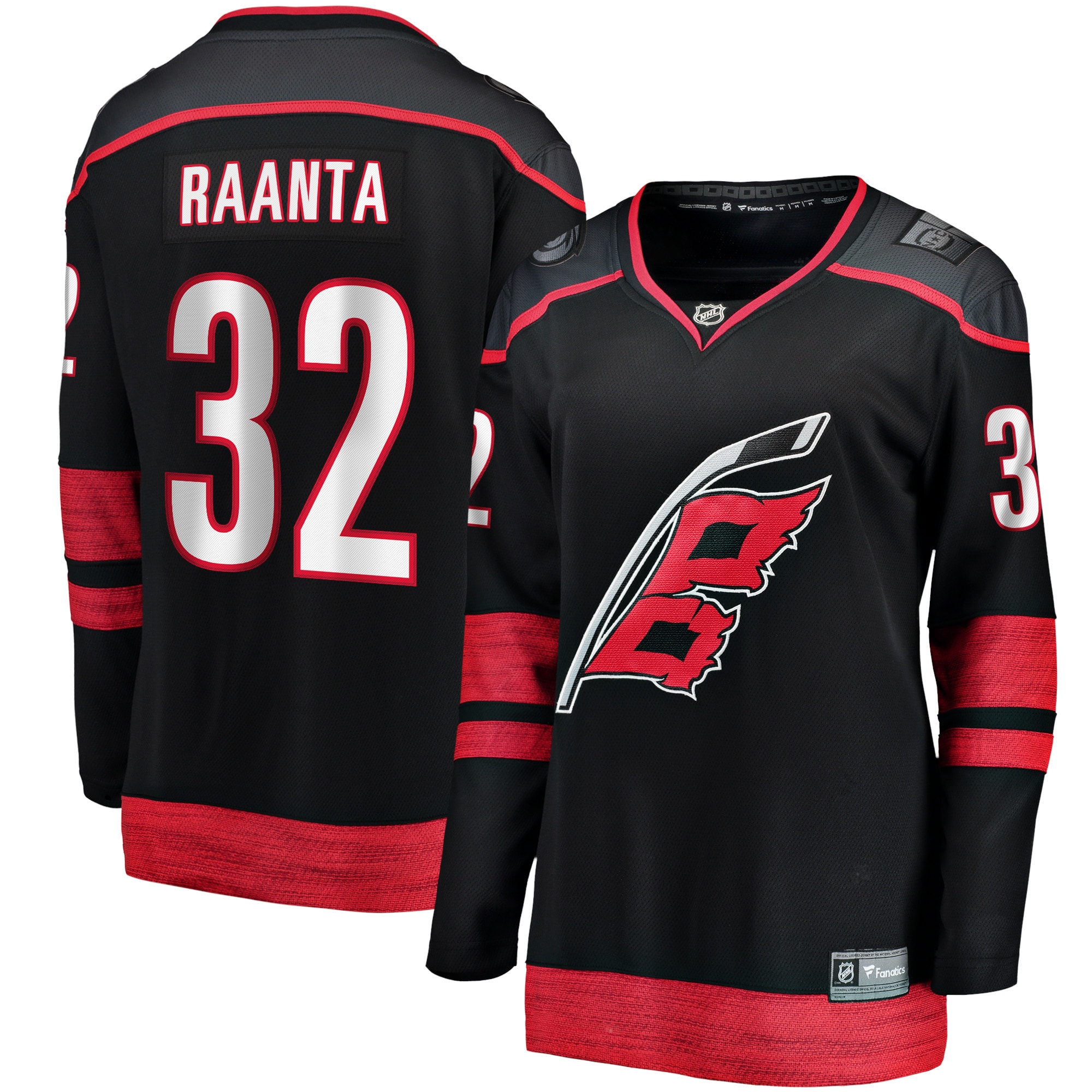 Women's Carolina Hurricanes Antti Raanta Black Home Breakaway Player Jersey
