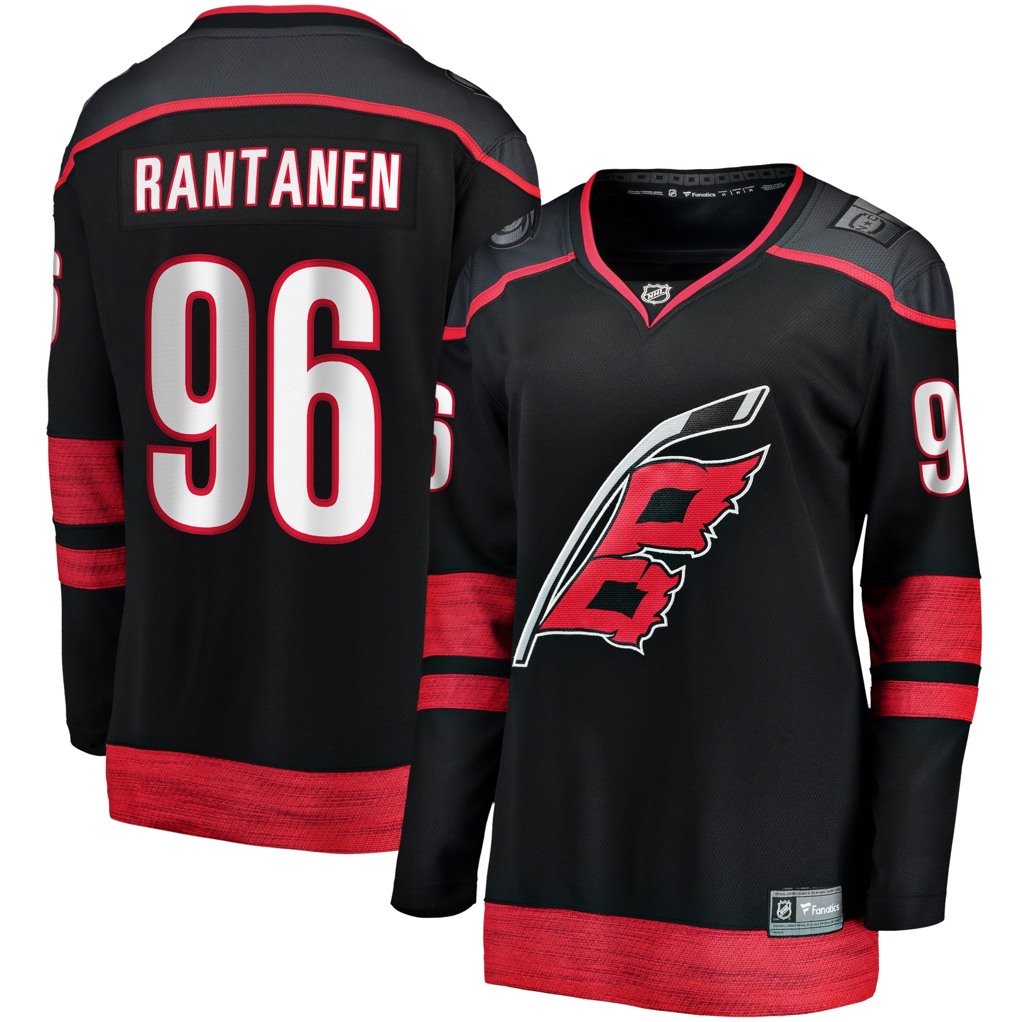 Women's Carolina Hurricanes Mikko Rantanen Black Home Breakaway Player Jersey