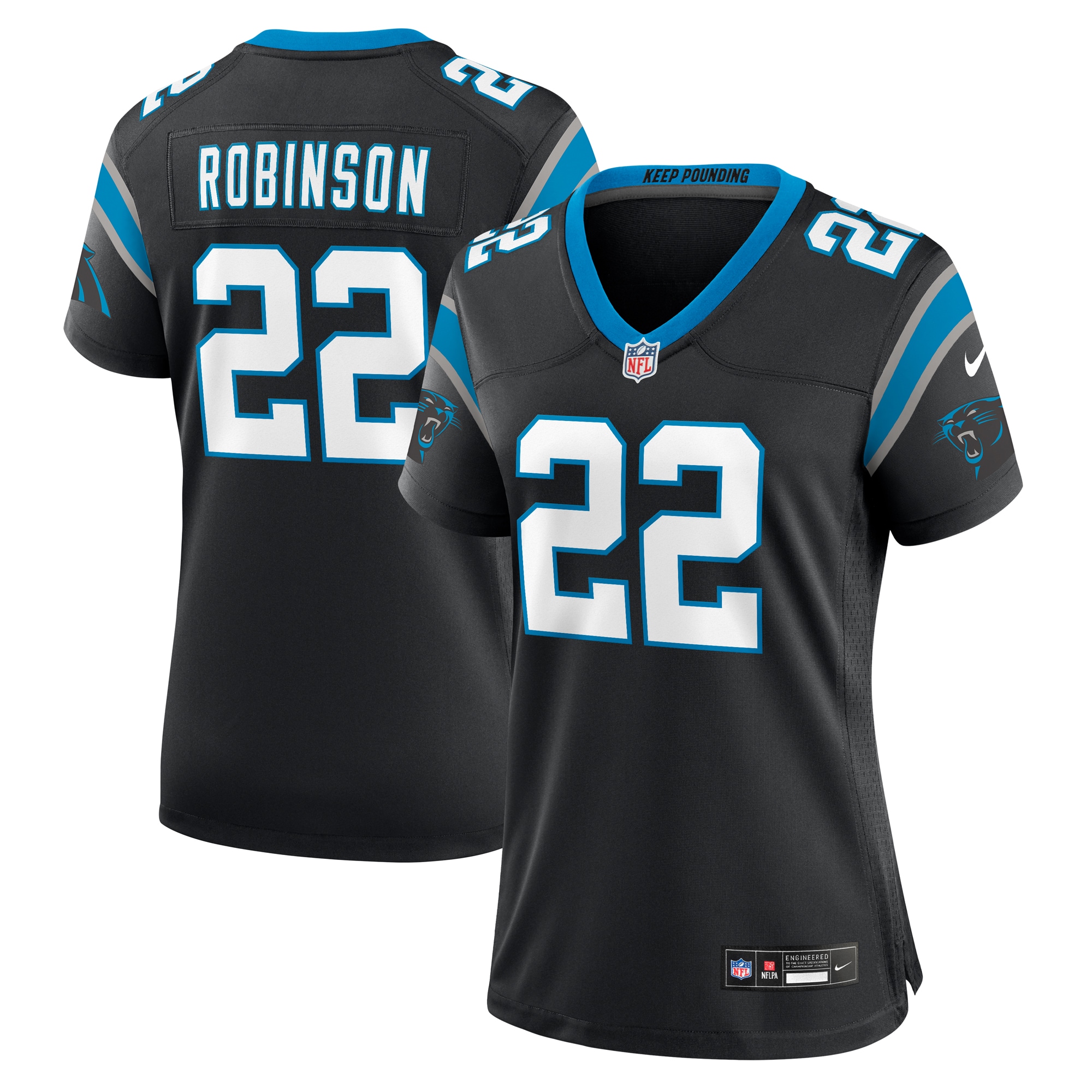 Women's Carolina Panthers Jammie Robinson Black Game Jersey Js6199