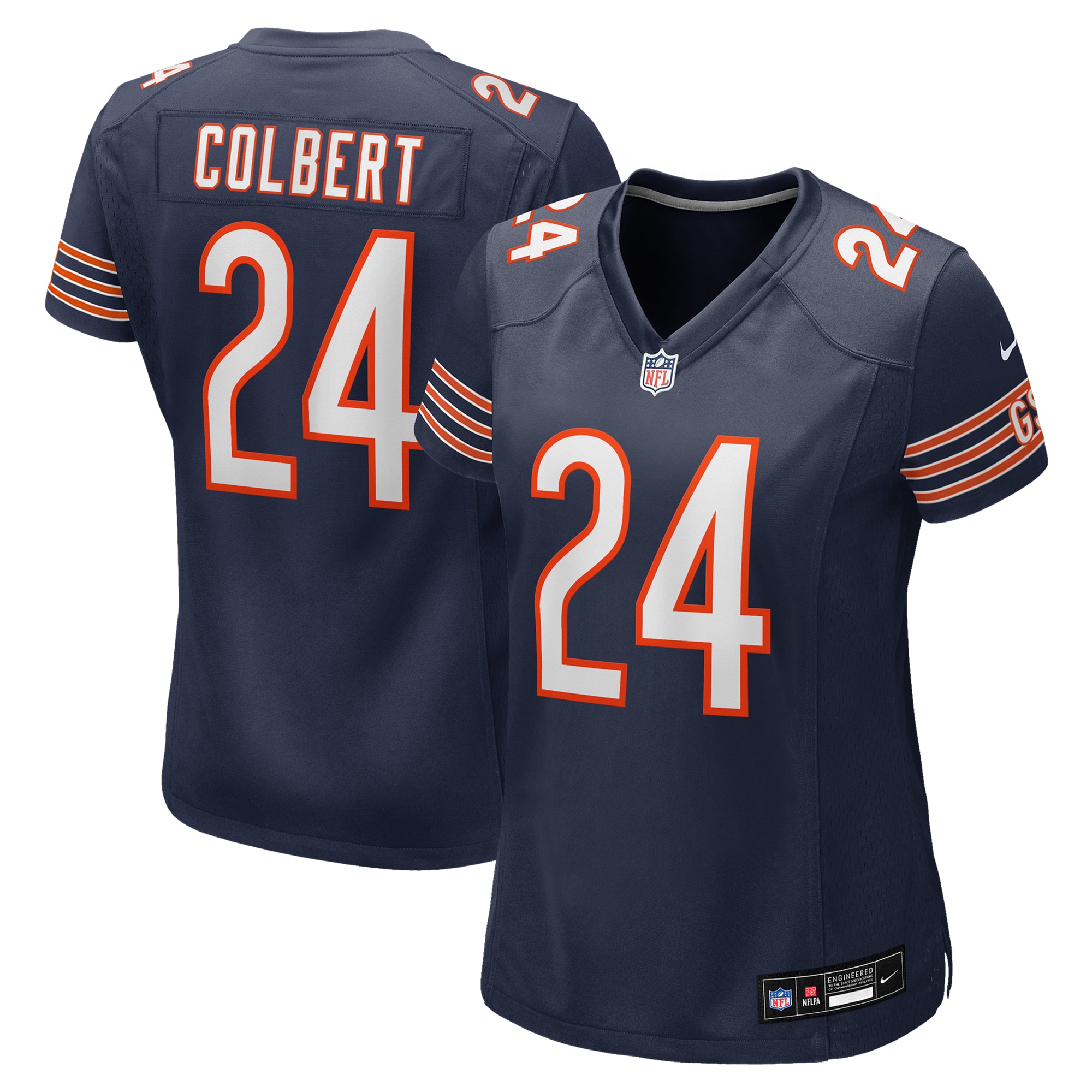 Women's Chicago Bears Adrian Colbert Navy Team Game Jersey Js9180