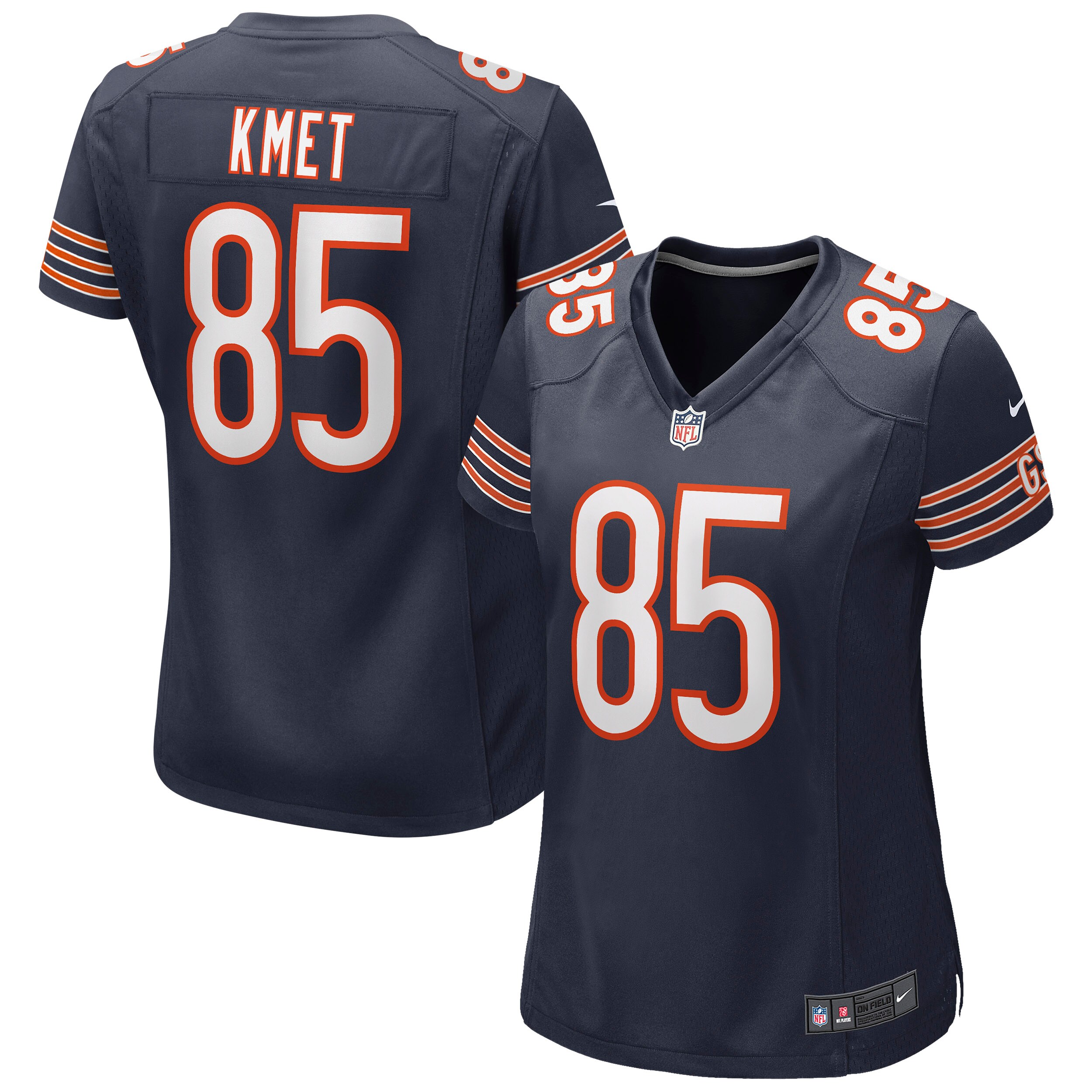 Women's Chicago Bears Cole Kmet Navy Game Jersey Js6048