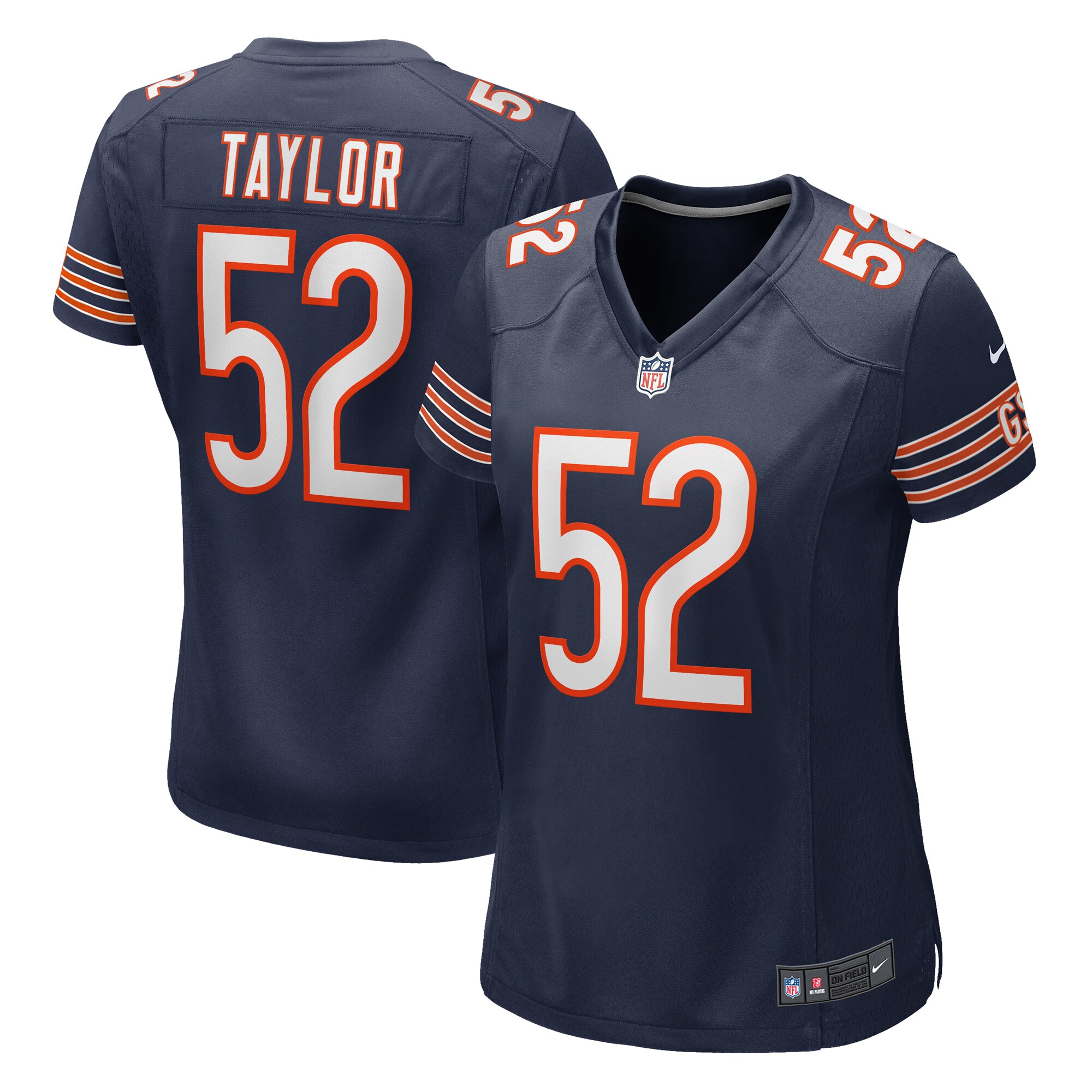 Women's Chicago Bears Darrell Taylor Navy Game Jersey Js7062