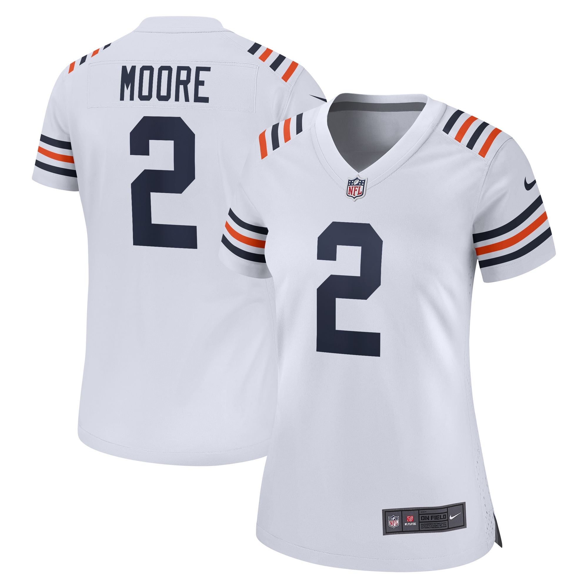 Women's Chicago Bears D.j. Moore White Alternate Game Jersey Js3179
