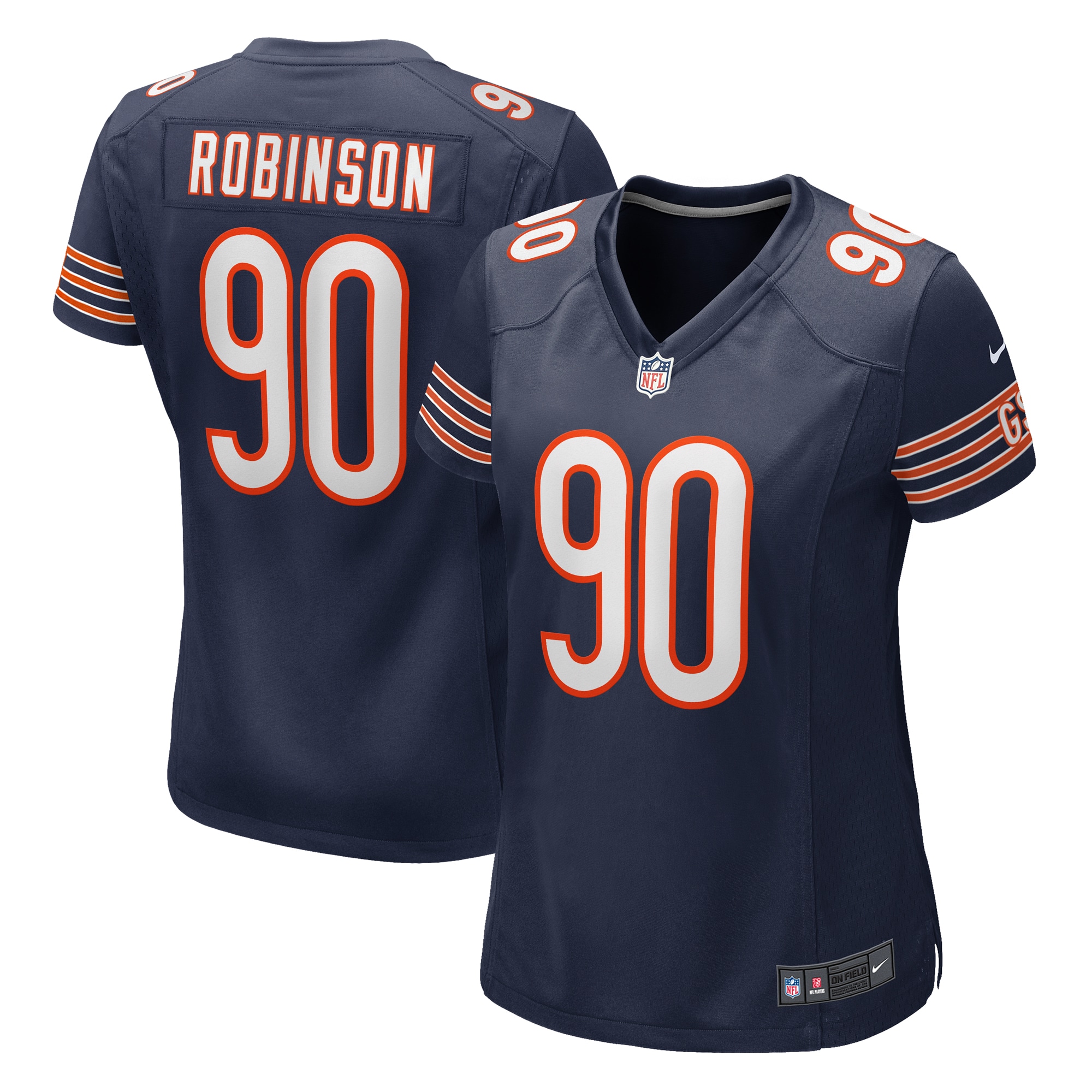Women's Chicago Bears Dominique Robinson Navy Game Jersey Js4644