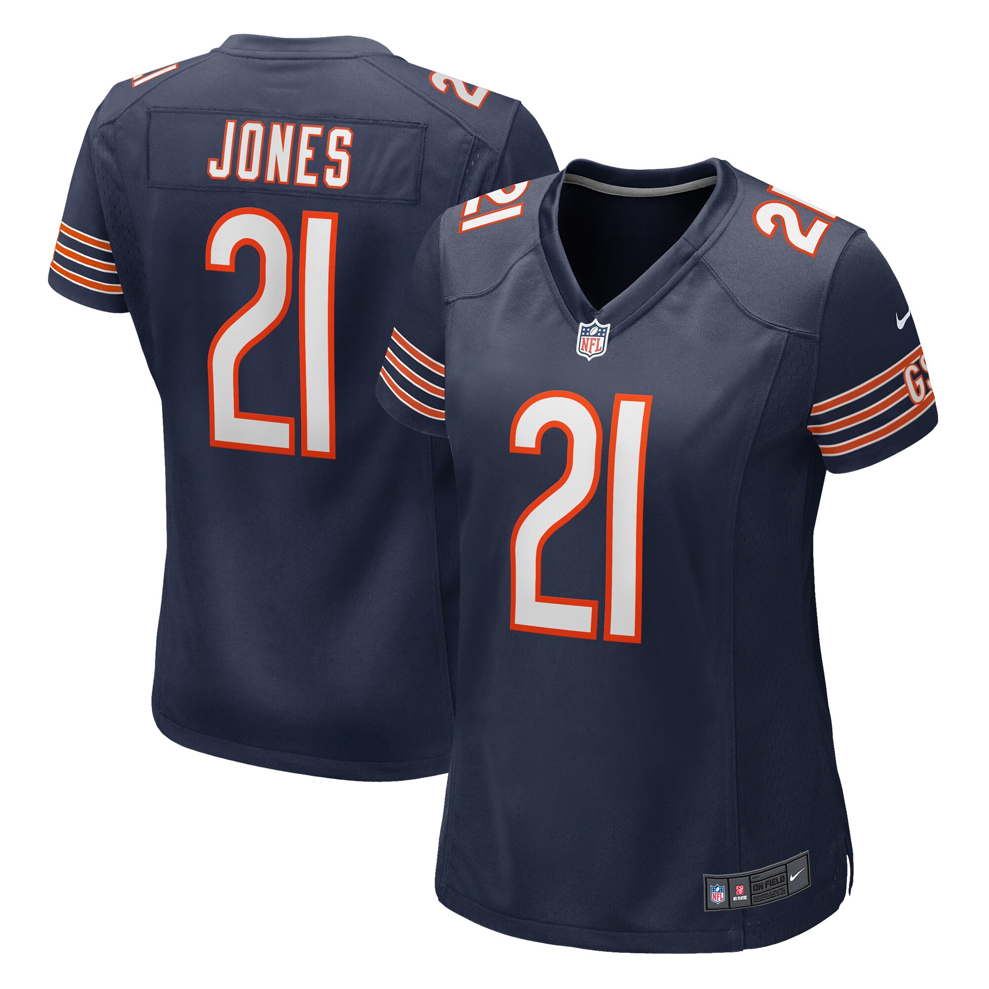 Women's Chicago Bears Jaylon Jones Navy Game Jersey Js7568