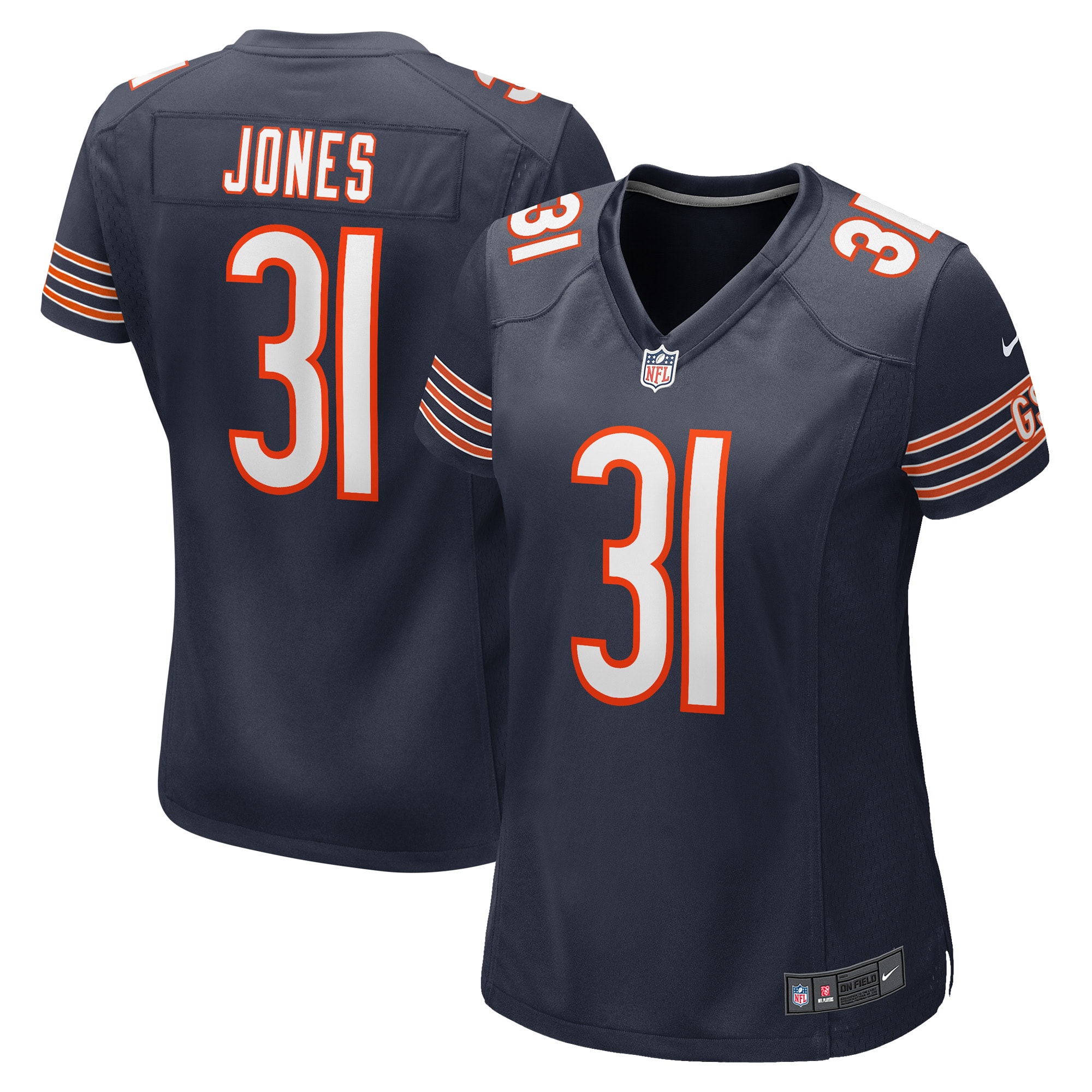 Women's Chicago Bears Jaylon Jones Navy Game Player Jersey Js9313
