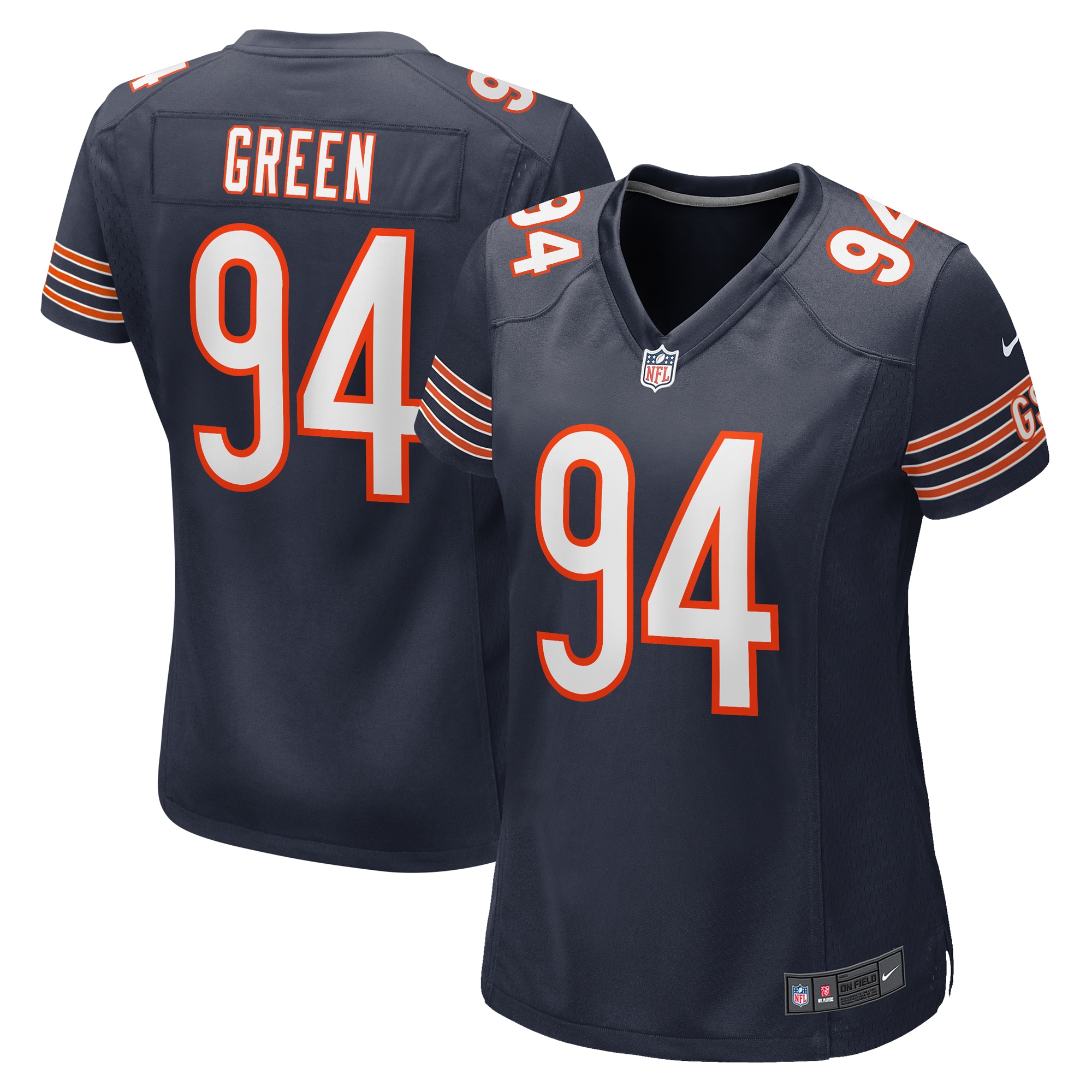 Women's Chicago Bears Rasheem Green Navy Game Jersey Js3718