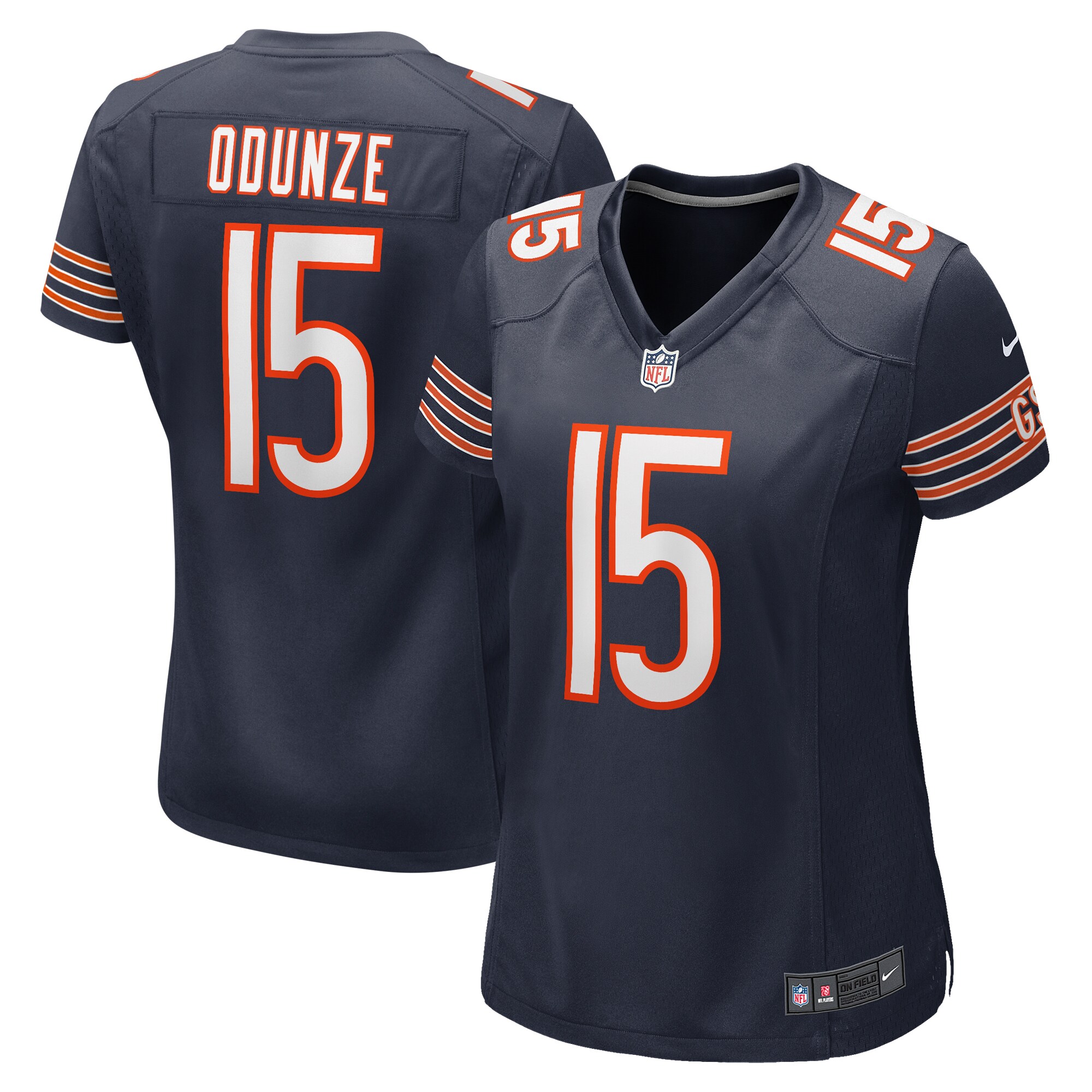 Women's Chicago Bears Rome Odunze Navy Game Jersey Js5706