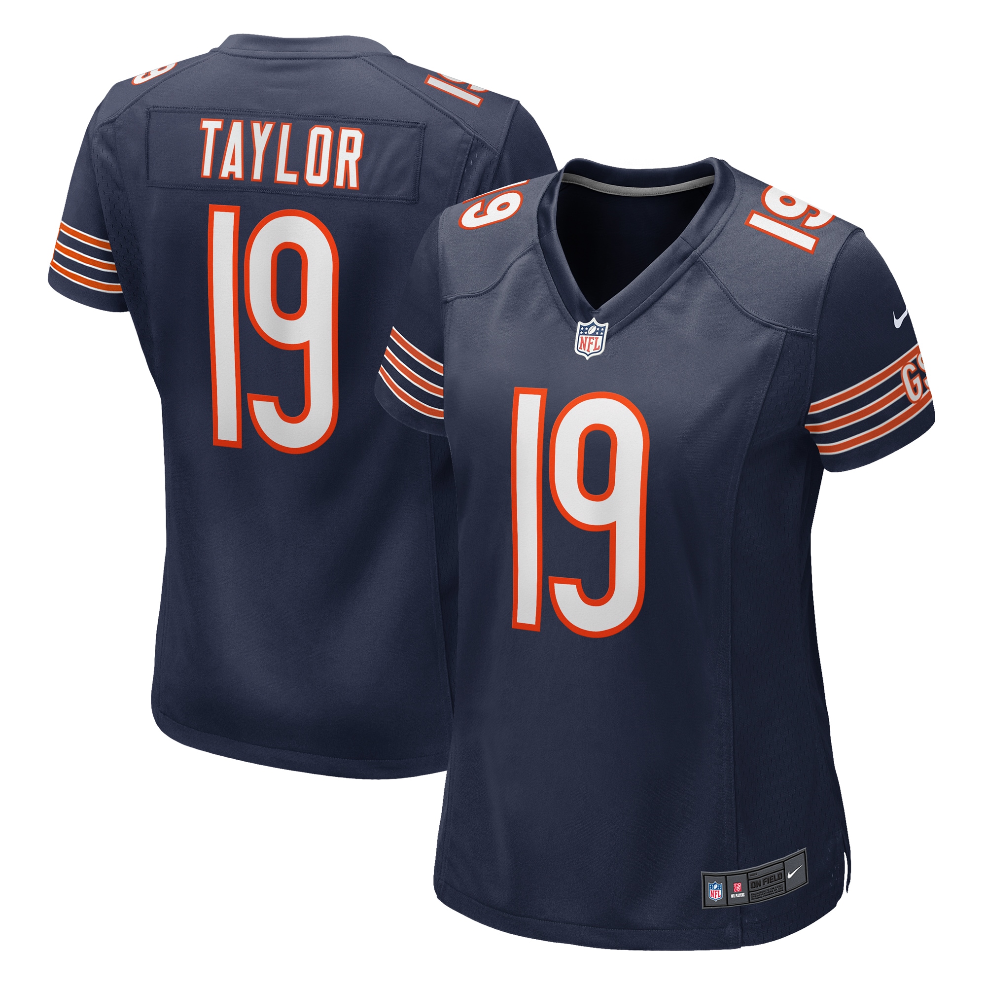 Women's Chicago Bears Tory Taylor Navy Game Jersey Js4513