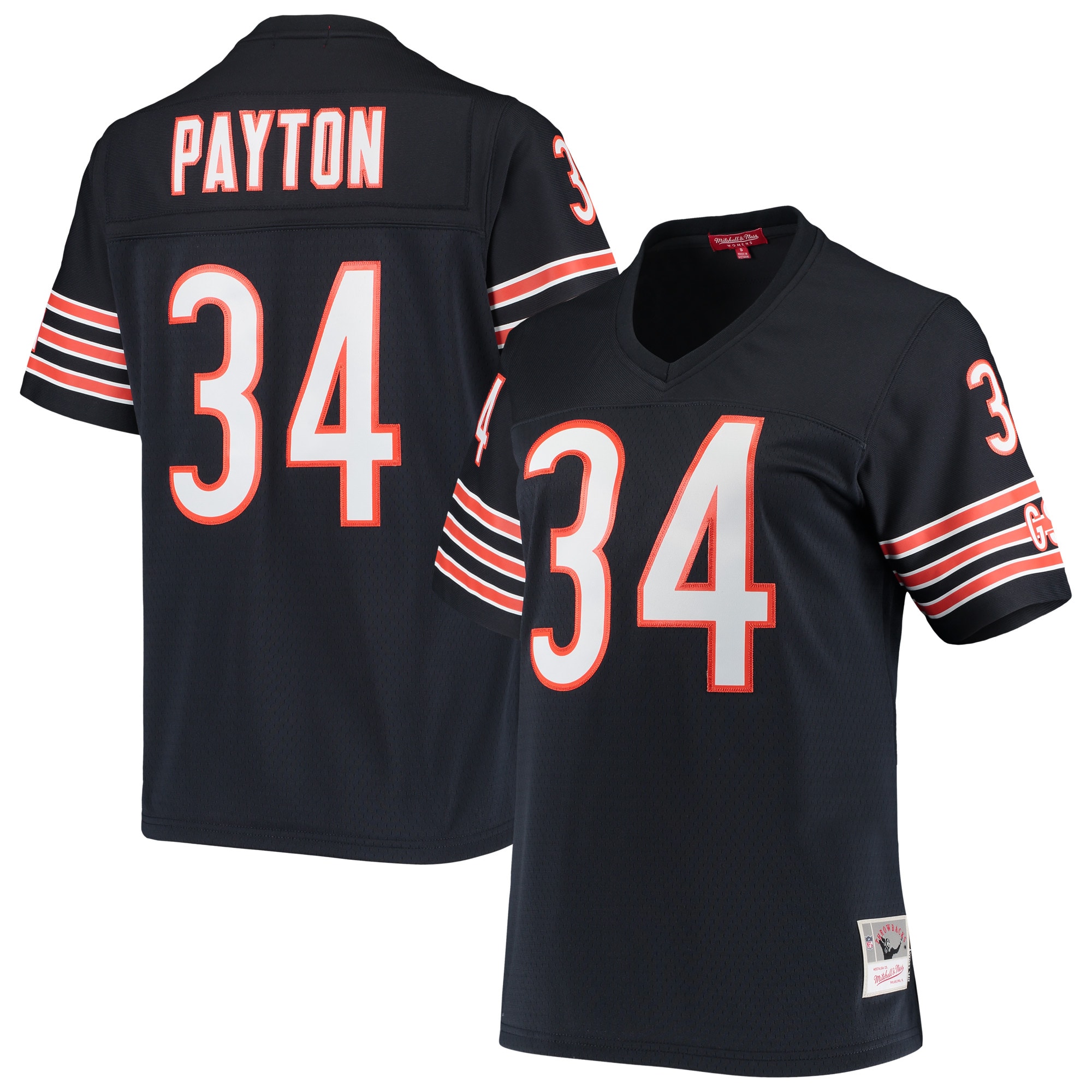 Women's Chicago Bears Walter Payton Mitchell & Ness Navy 1985 Legacy Jersey Js8141