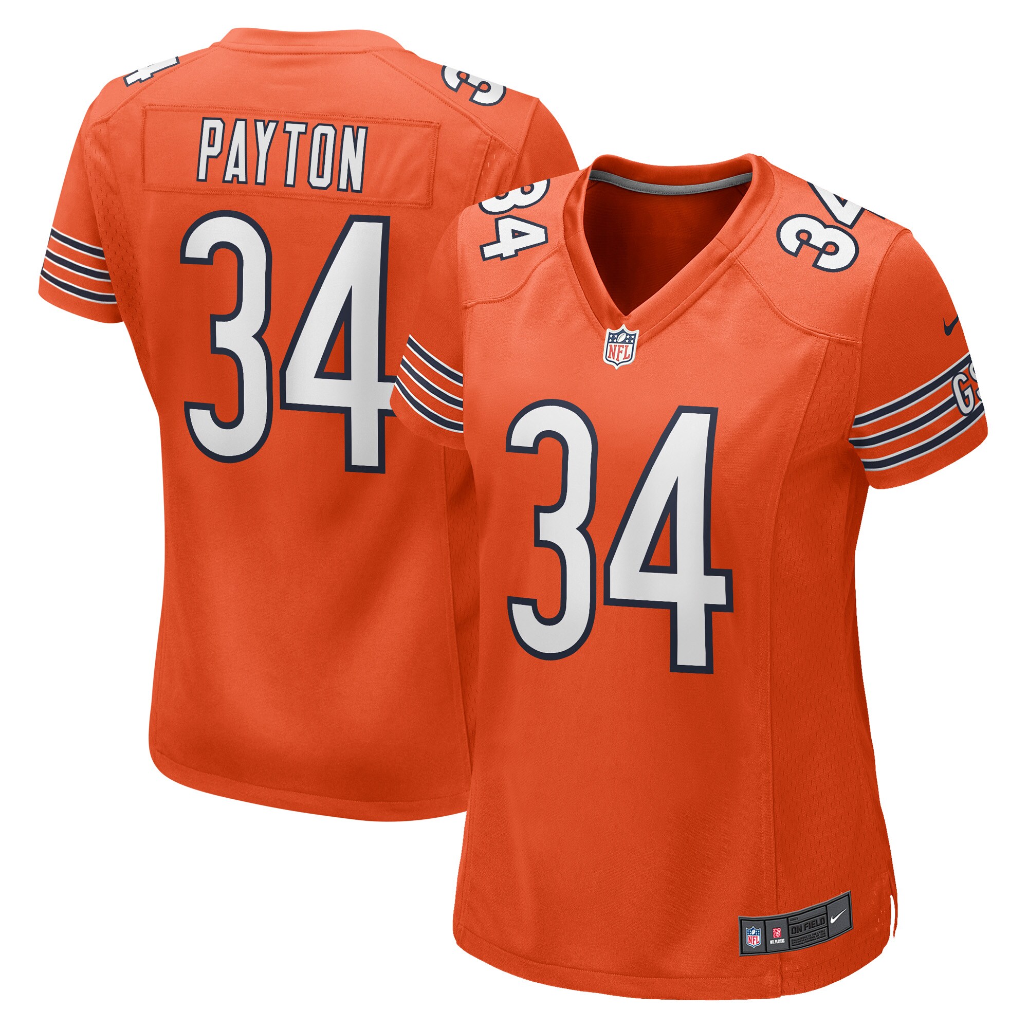 Women's Chicago Bears Walter Payton Orange Retired Player Jersey Js2798