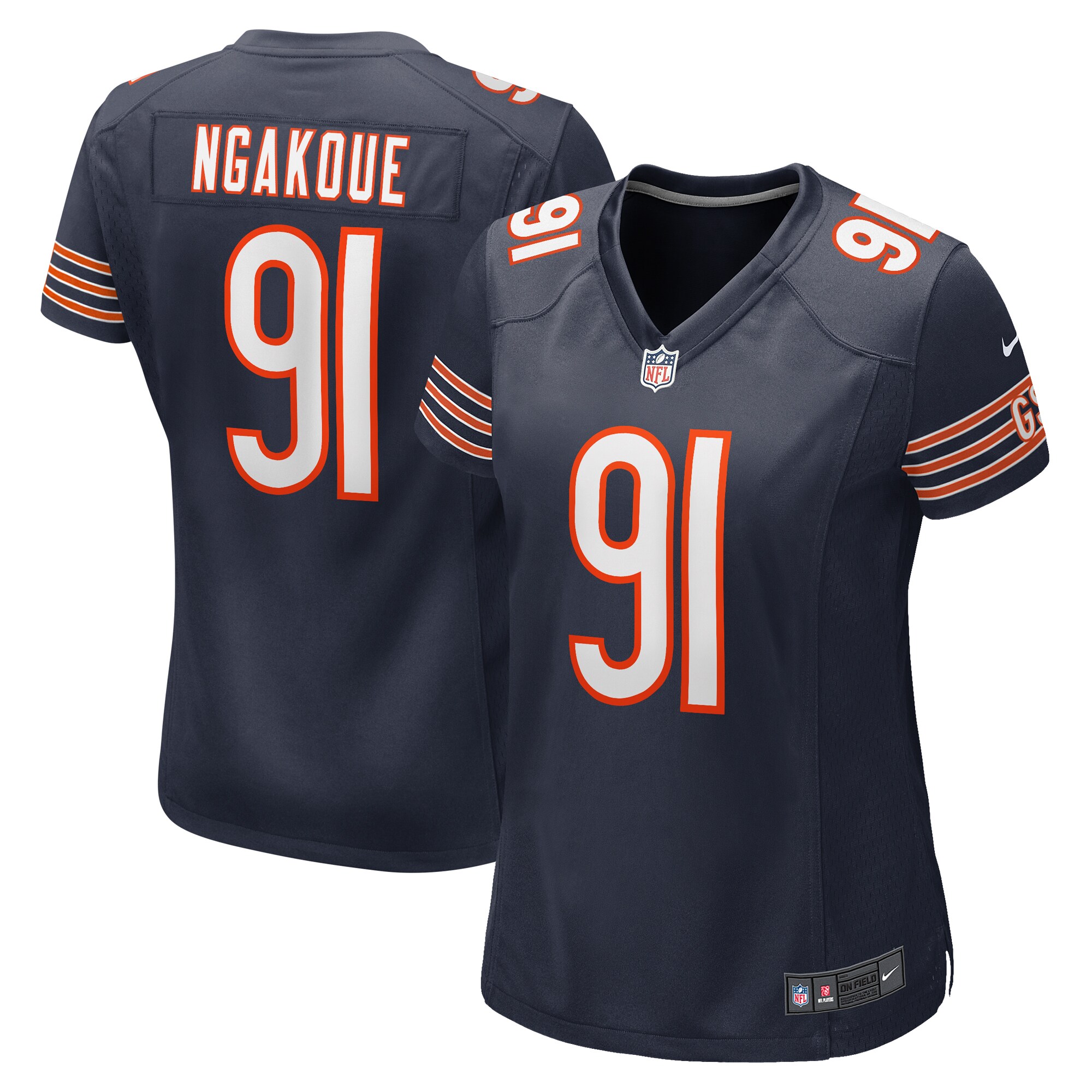 Women's Chicago Bears Yannick Ngakoue Navy Team Game Jersey Js6079