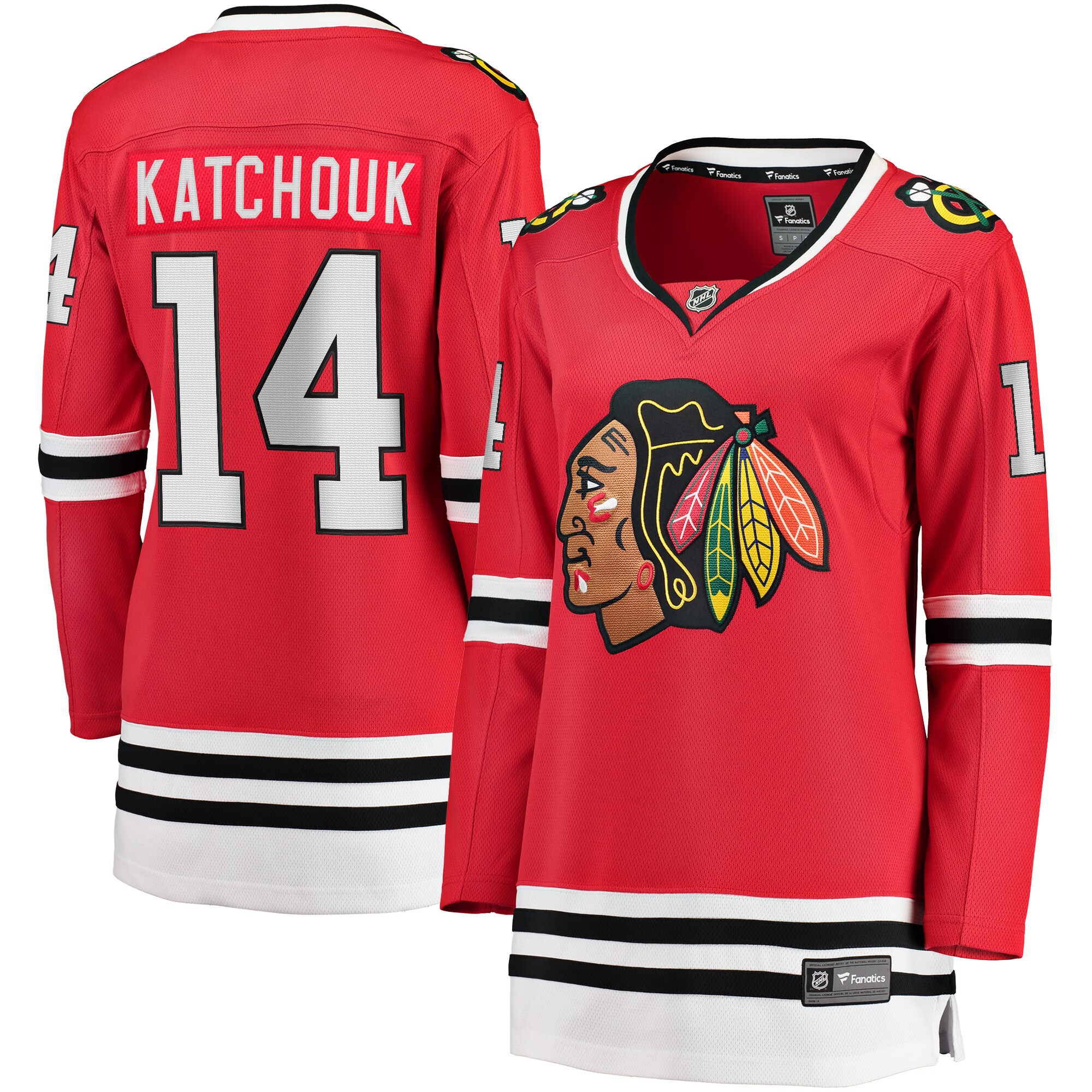 Women's Chicago Blackhawks Boris Katchouk Red Home Breakaway Player Jersey