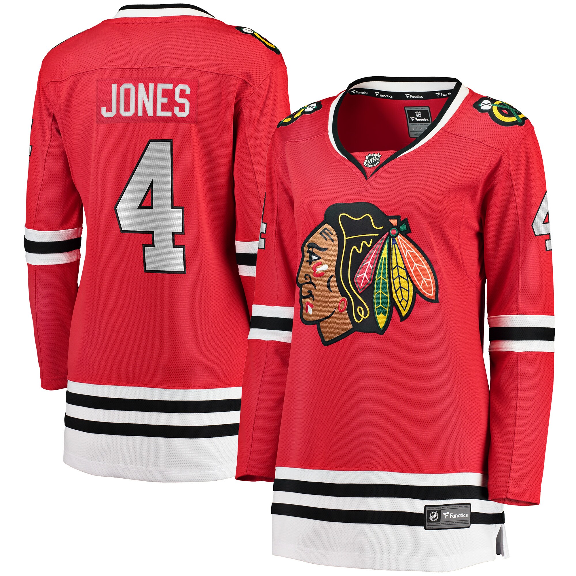 Women's Chicago Blackhawks Seth Jones Red Home Breakaway Player Jersey