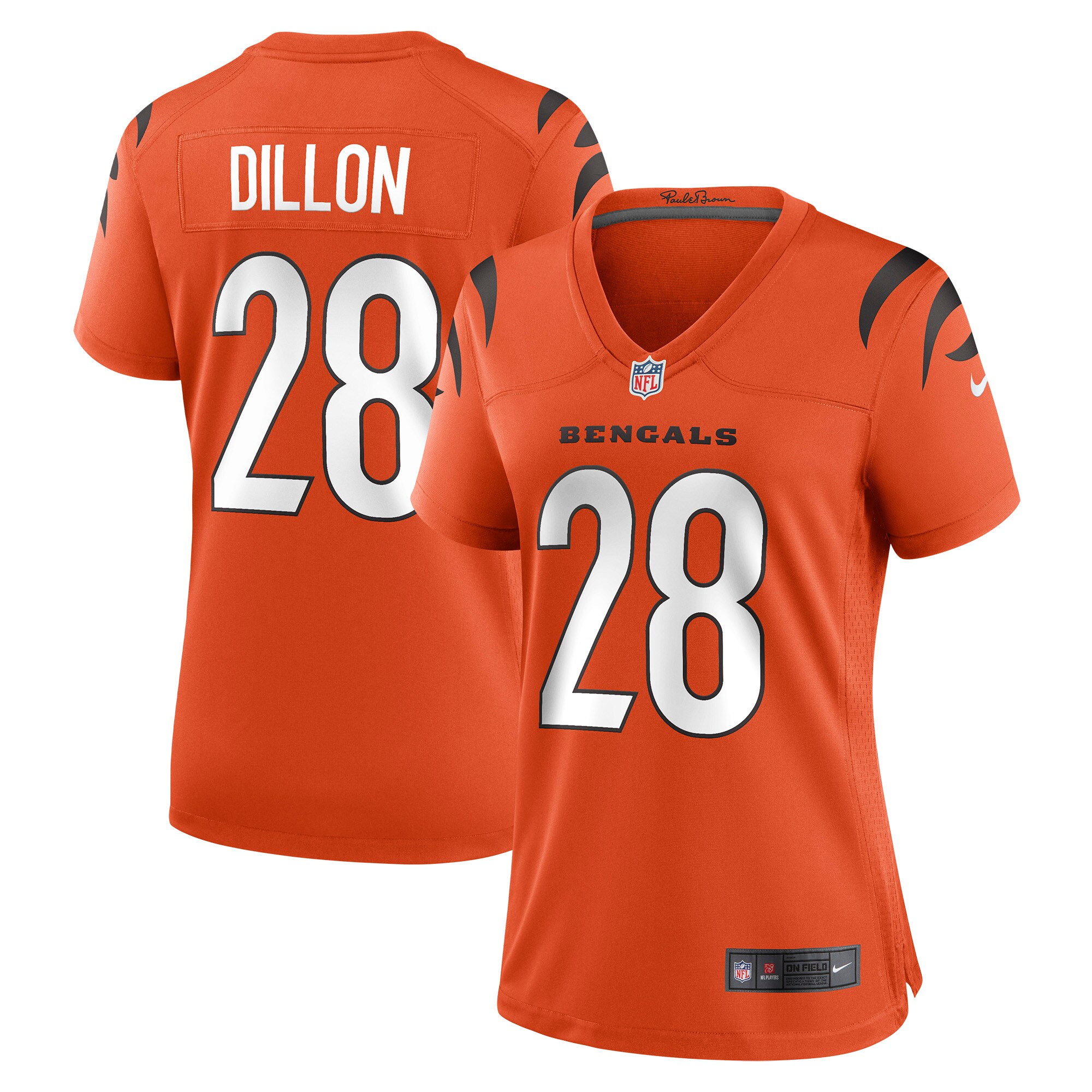 Women's Cincinnati Bengals Corey Dillon Orange Retired Game Jersey Js5399