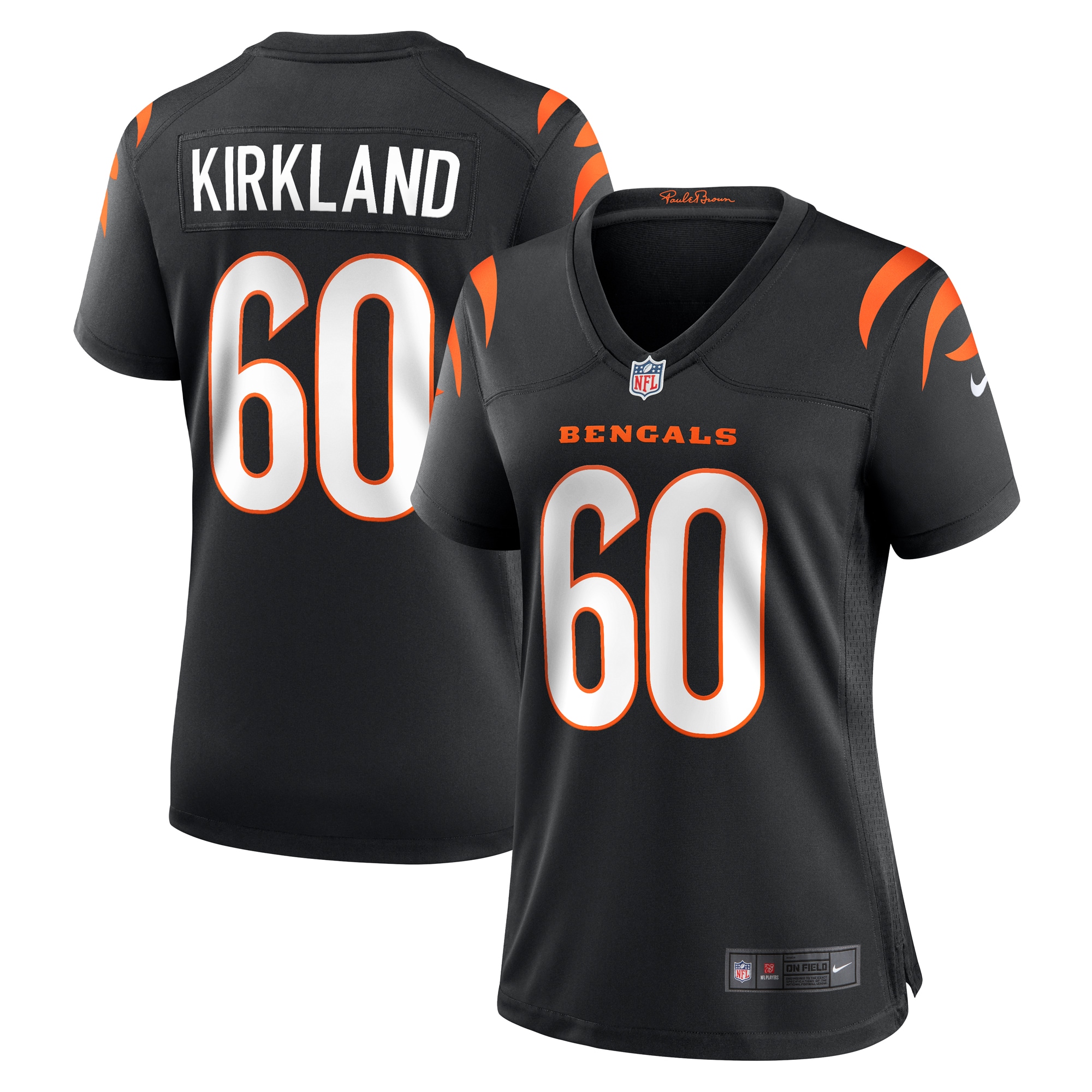 Women's Cincinnati Bengals Jaxson Kirkland Black Team Game Jersey Js3329