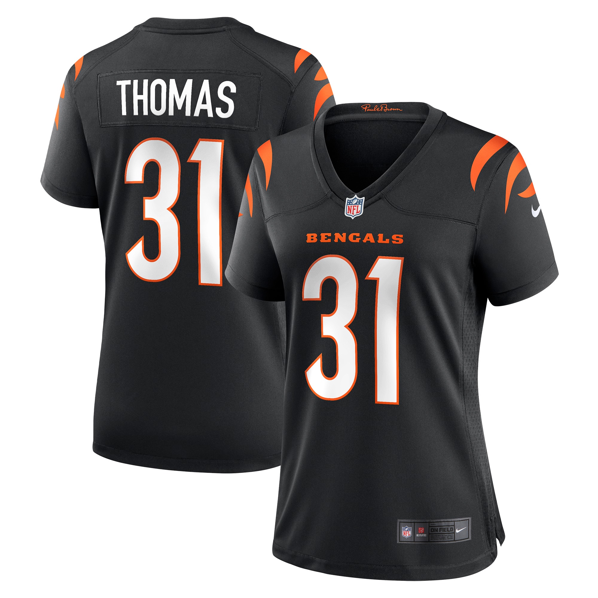 Women's Cincinnati Bengals Michael Thomas Black Game Jersey Js1538