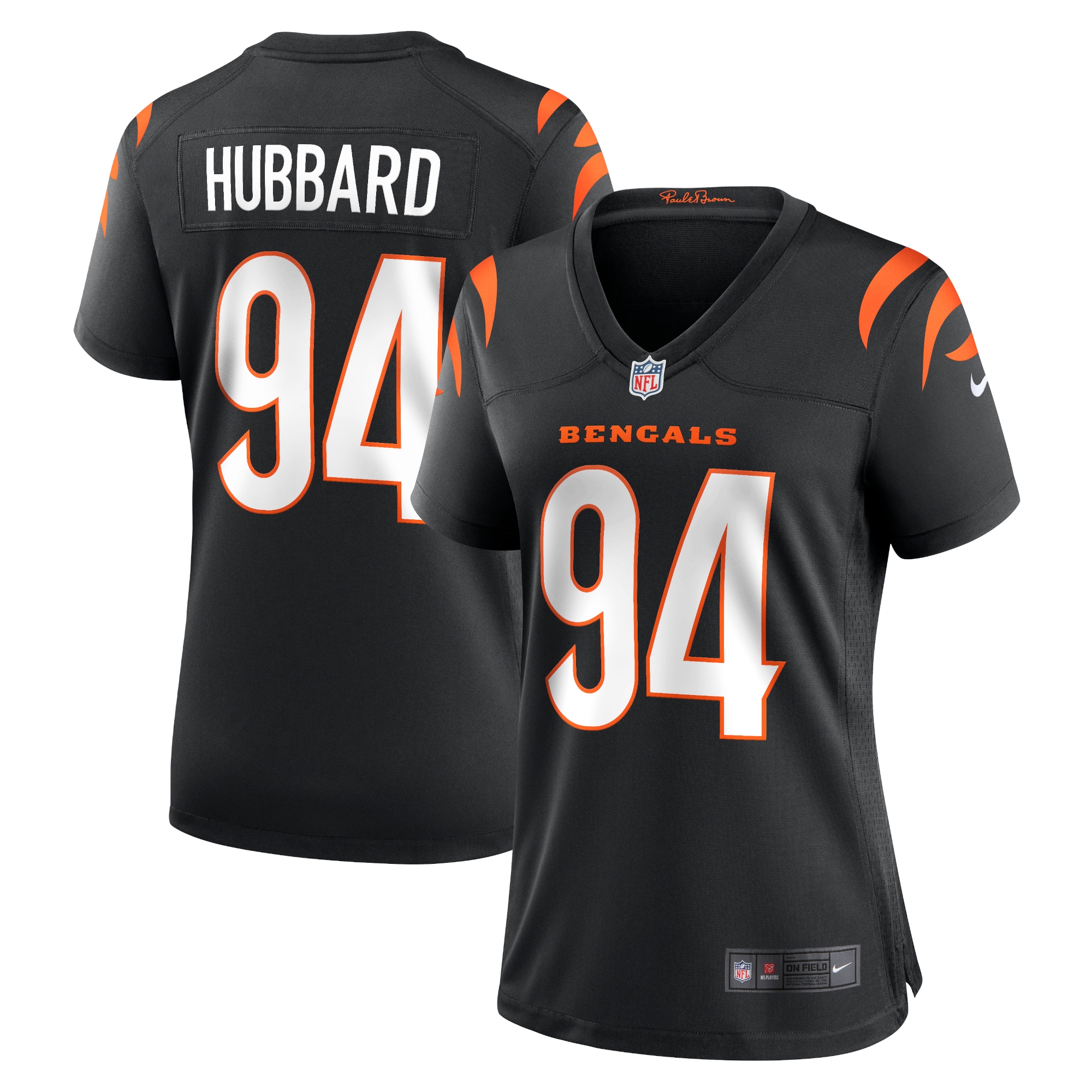 Women's Cincinnati Bengals Sam Hubbard Black Player Game Jersey Js8467