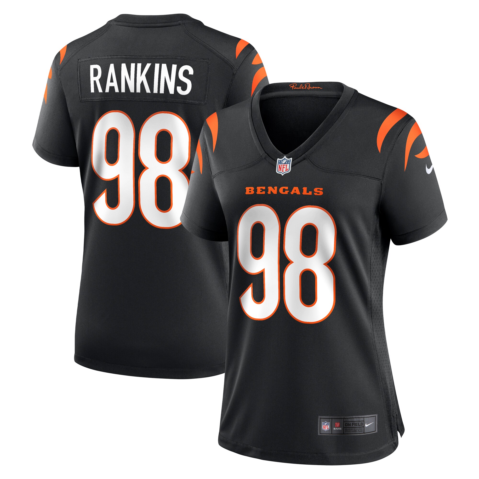 Women's Cincinnati Bengals Sheldon Rankins Black Game Jersey Js6432