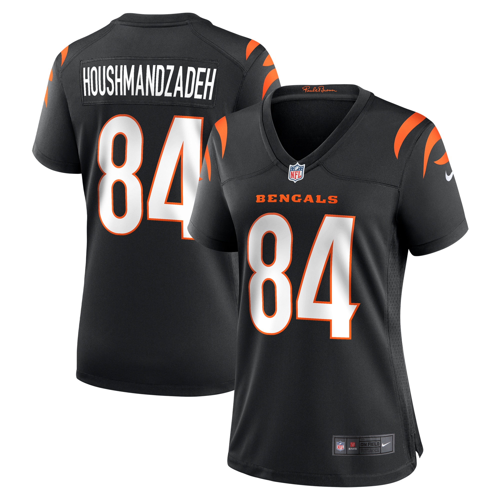 Women's Cincinnati Bengals T. J. Houshmandzadeh Black Team Retired Player Game Jersey Js7875