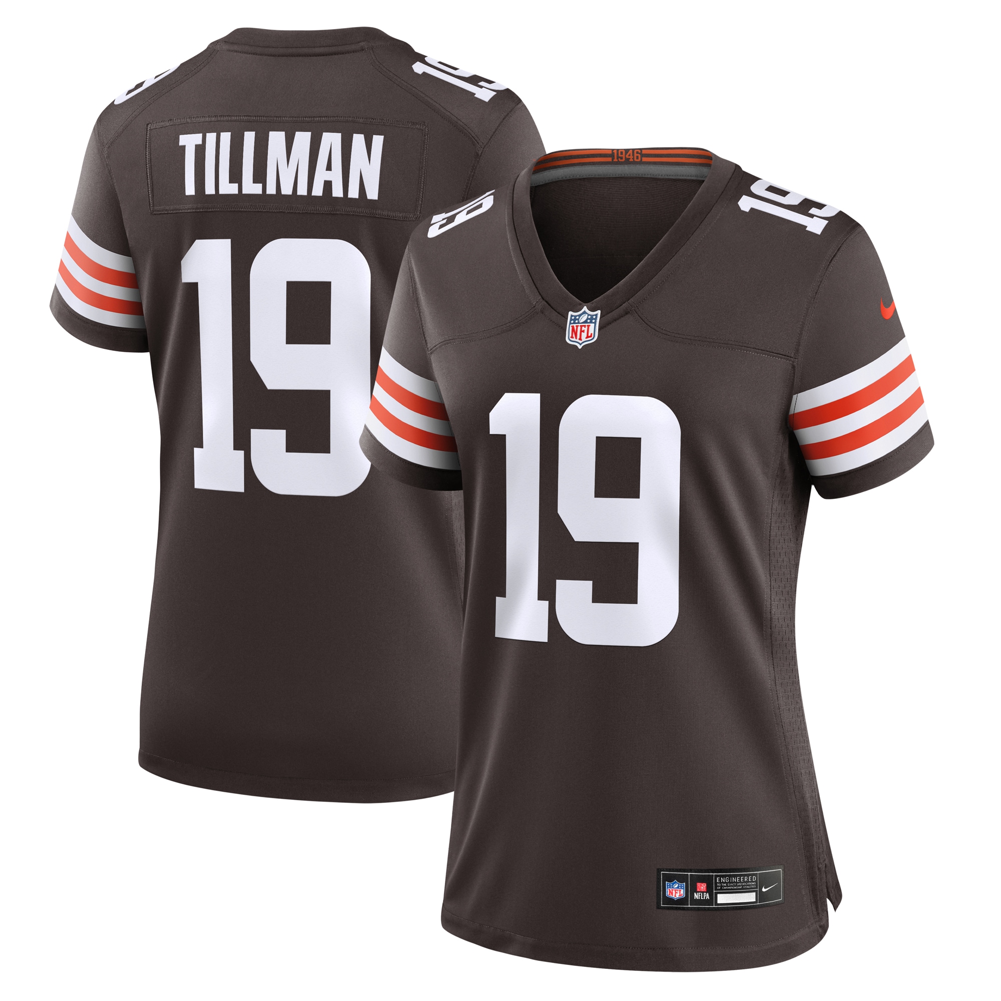 Women's Cleveland Browns Cedric Tillman Brown Game Jersey Js7131