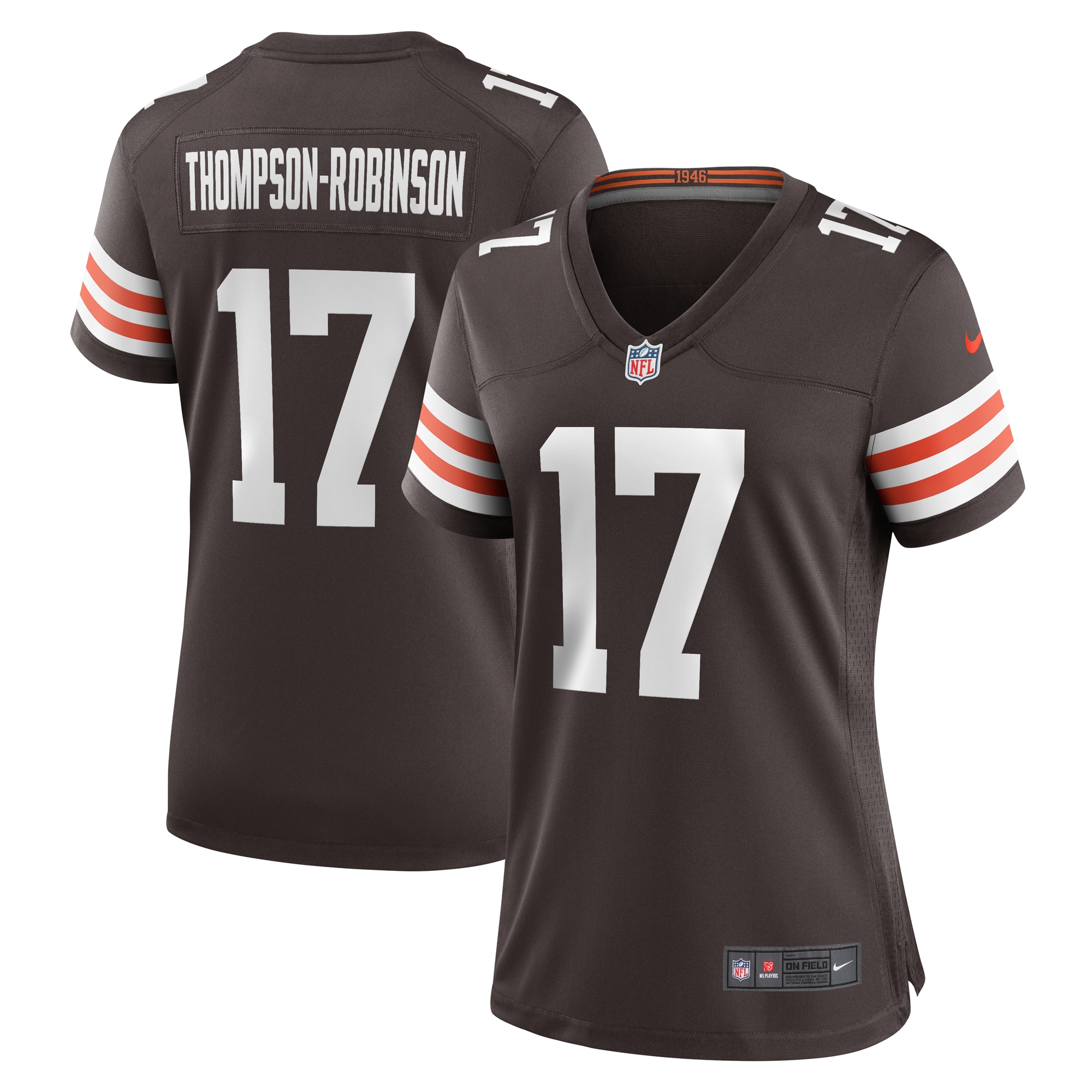 Women's Cleveland Browns Dorian Thompson-robinson Brown Team Game Jersey Js5784