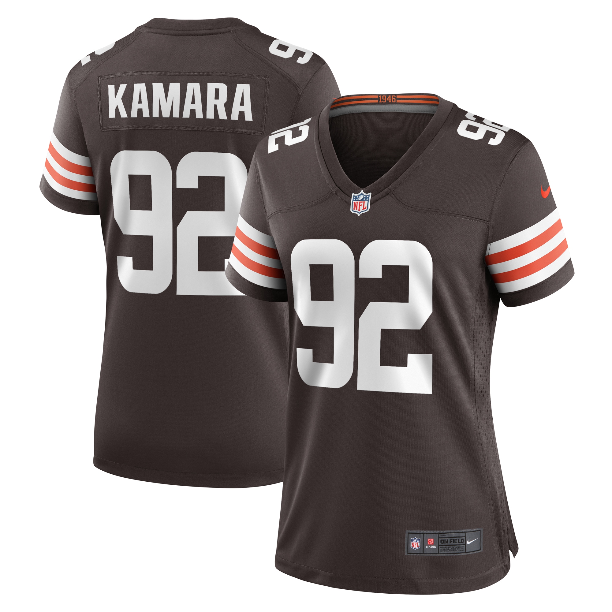 Women's Cleveland Browns Sam Kamara Brown Team Game Jersey Js2979
