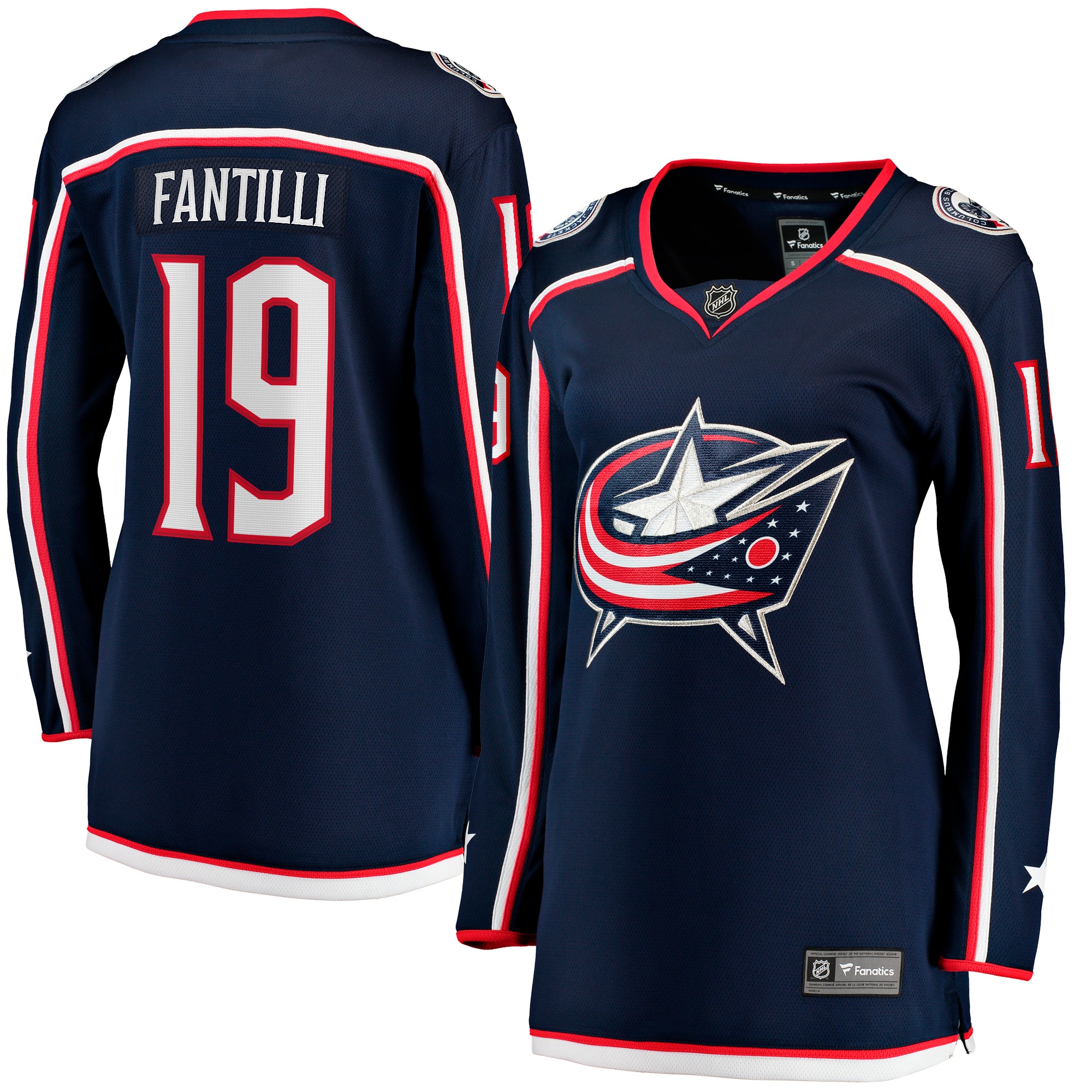 Women's Columbus Blue Jackets Adam Fantilli Navy Home Premier Breakaway Player Jersey