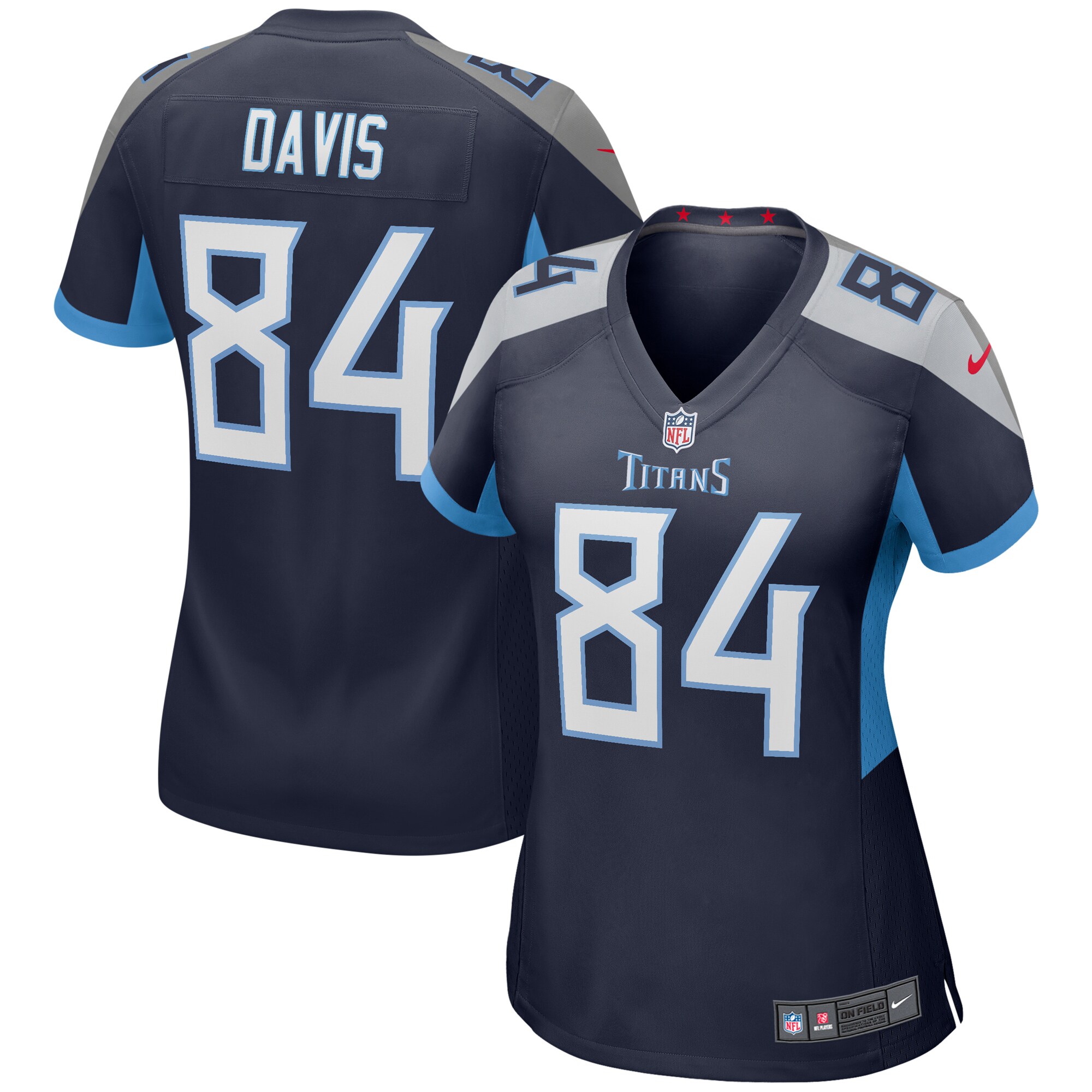 Women's Corey Davis Navy Tennessee Titans Game Jersey Js6413