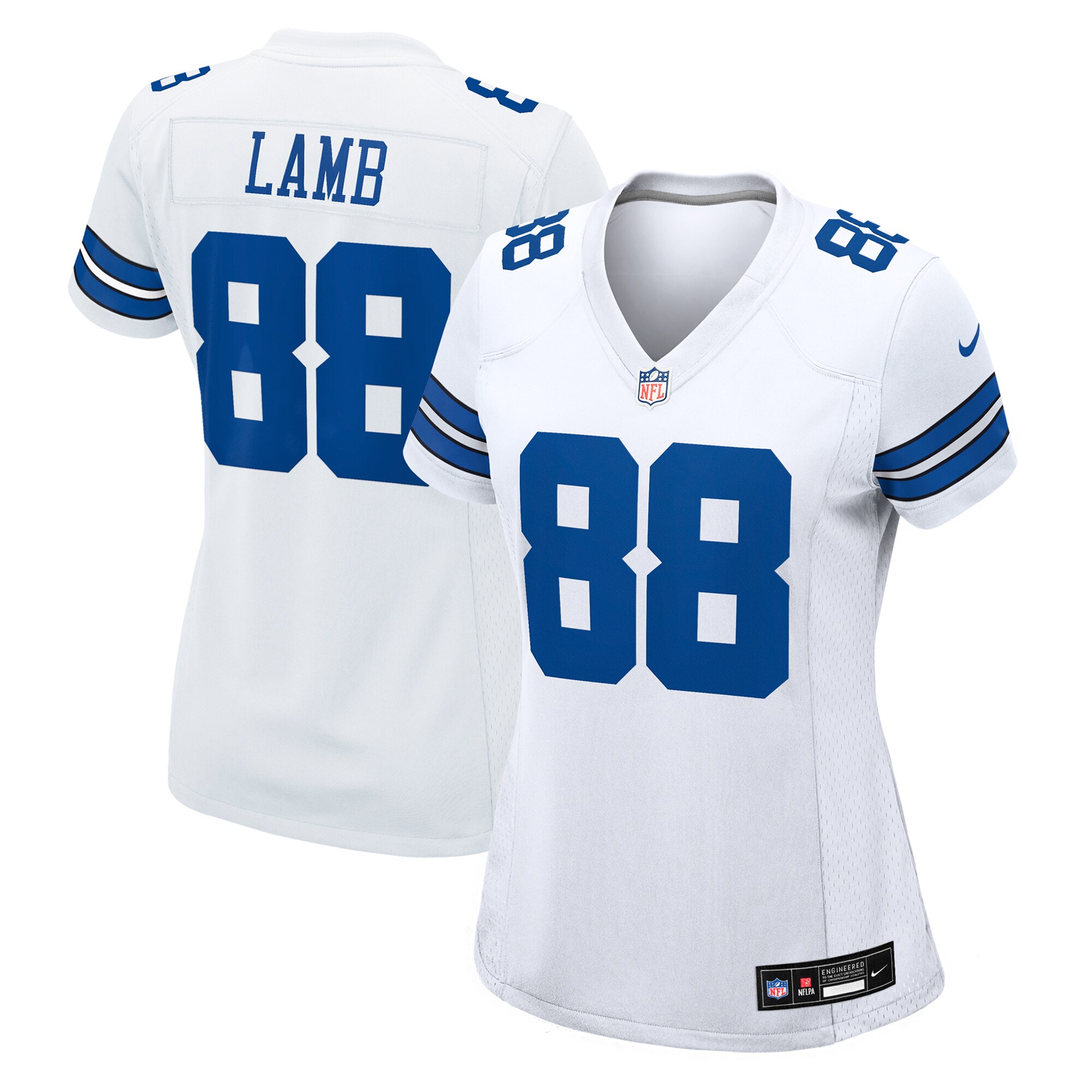 Women's Dallas Cowboys Ceedee Lamb White Game Jersey Js6713