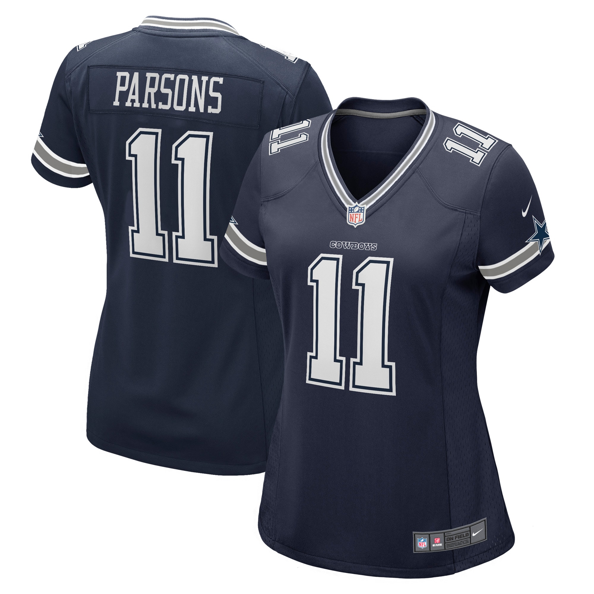 Women's Dallas Cowboys Micah Parsons Navy Game Jersey Js9428