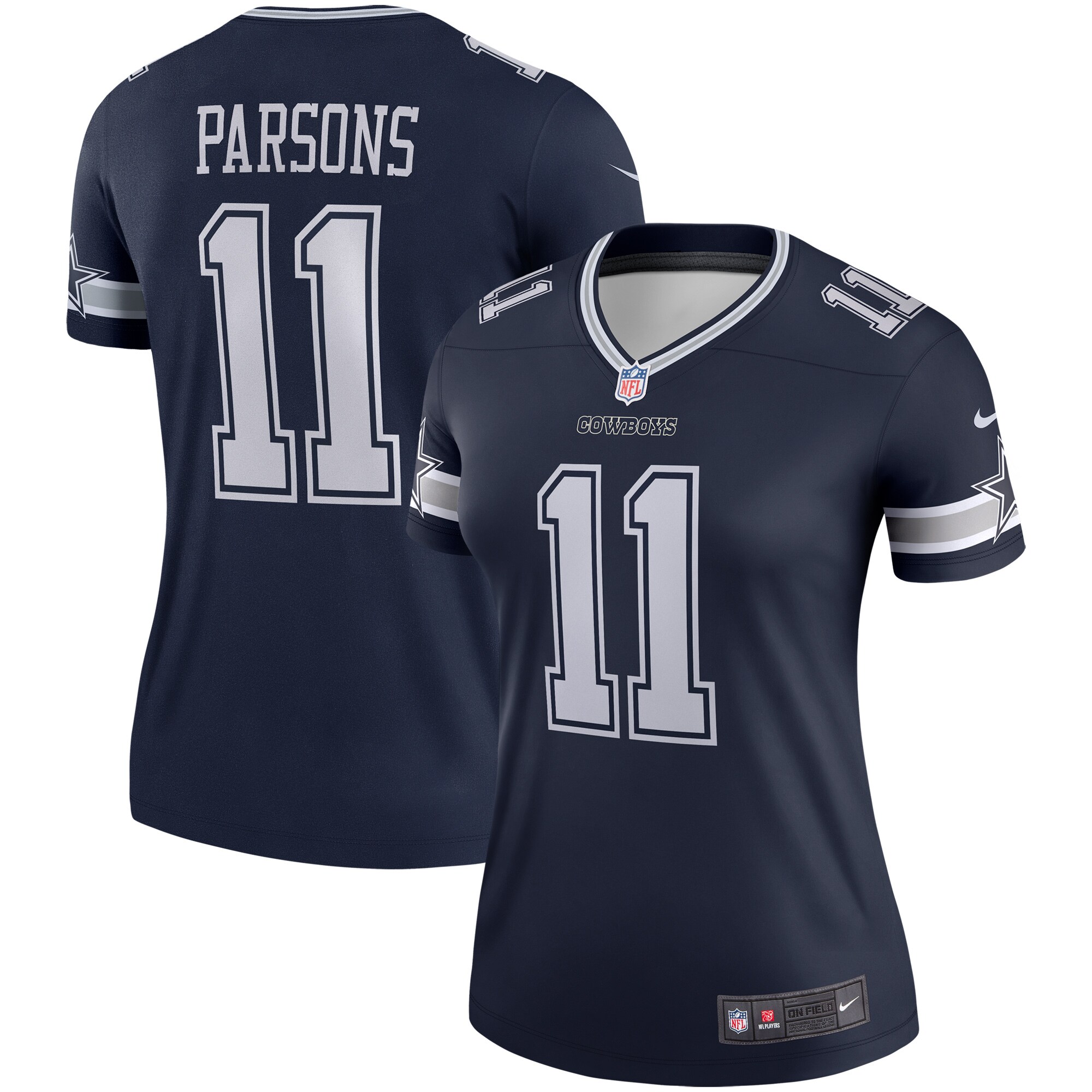 Women's Dallas Cowboys Micah Parsons Navy Legend Player Performance Top Js8551