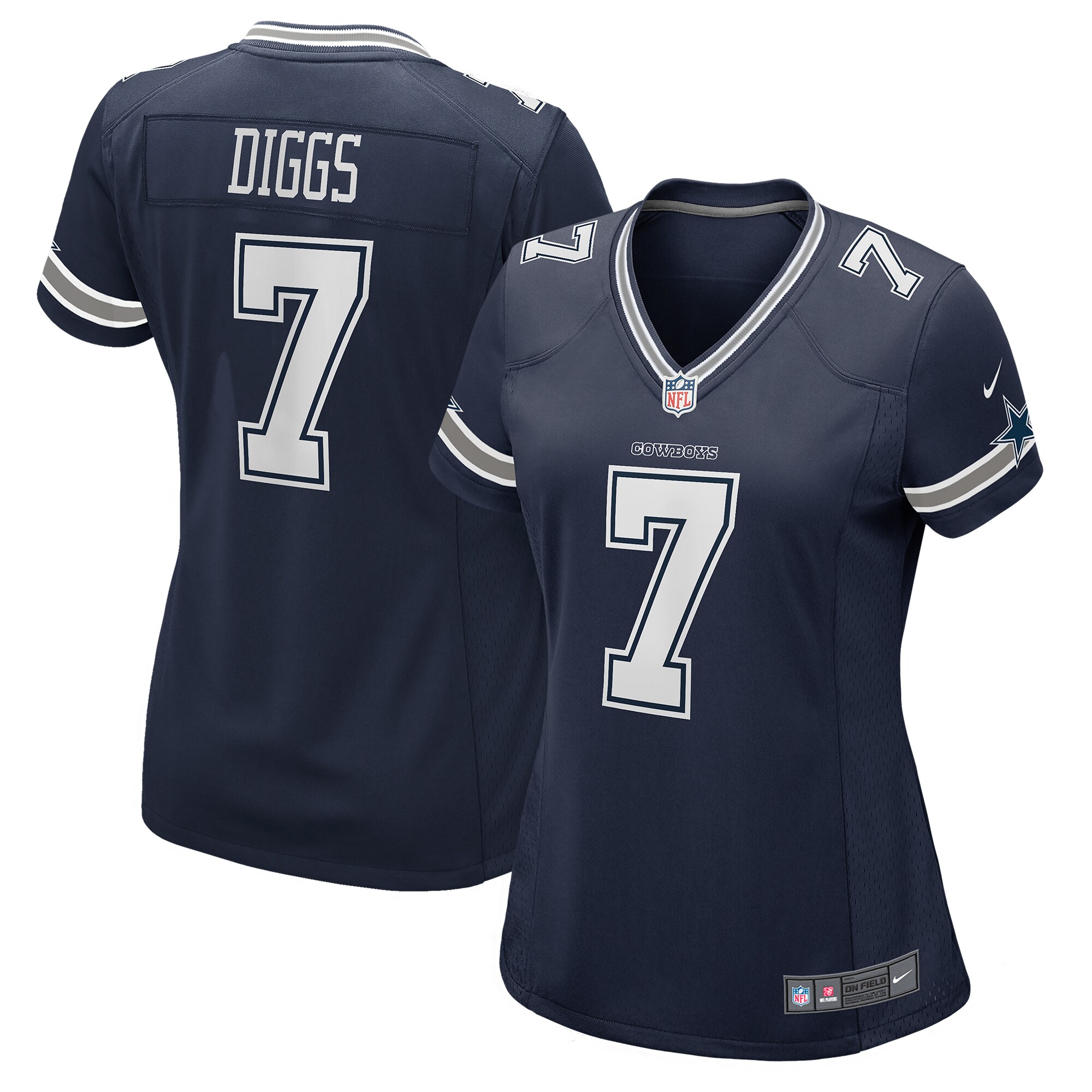 Women's Dallas Cowboys Trevon Diggs Navy Game Jersey Js9987