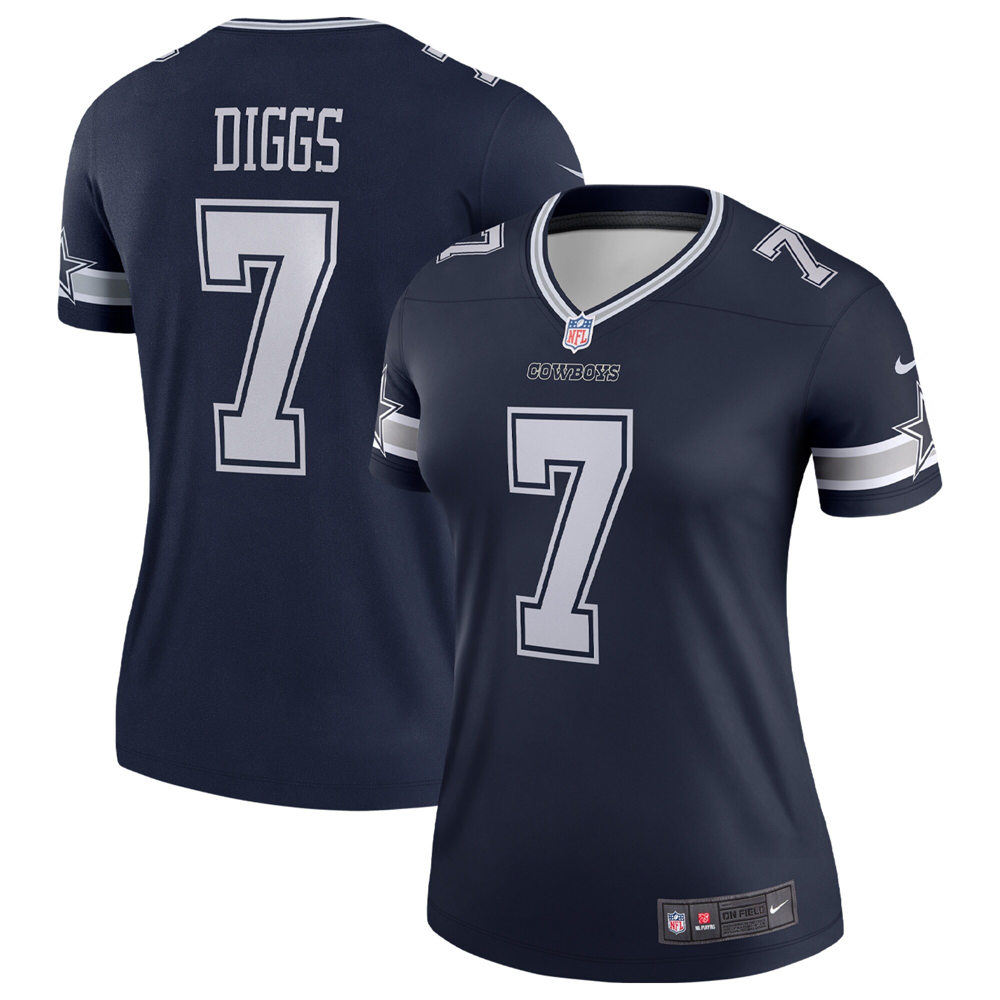 Women's Dallas Cowboys Trevon Diggs Navy Legend Player Performance Top Js8690