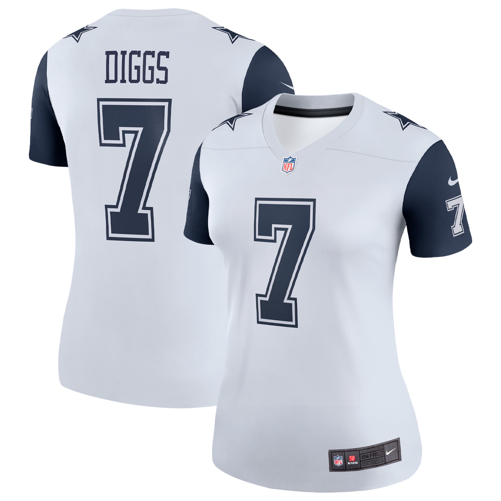 Women's Dallas Cowboys Trevon Diggs White Legend Player Performance Top Js2144