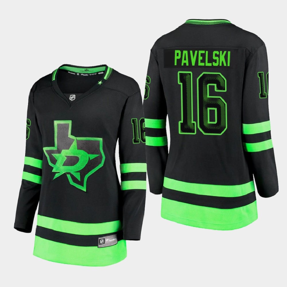 Women's Dallas Stars Joe Pavelski 16 Alternate Blackout Premier Breakaway Black Jersey