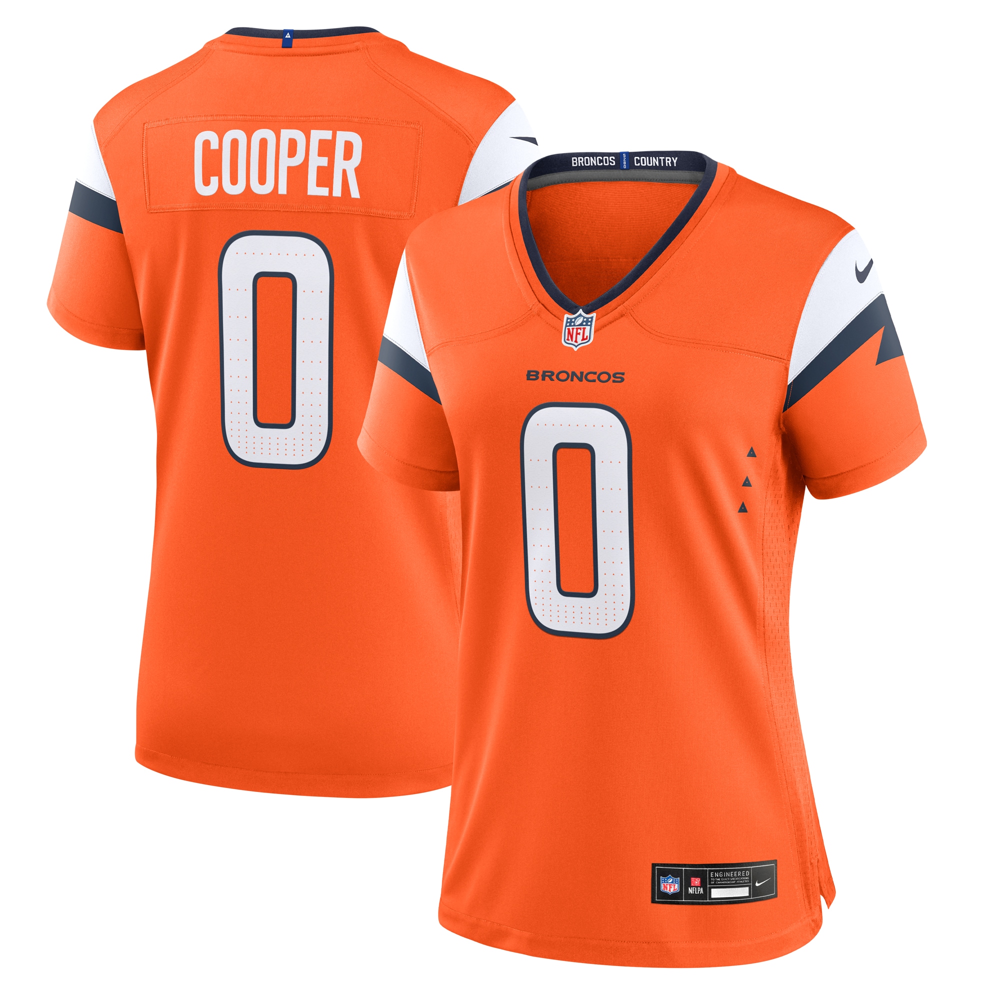 Women's Denver Broncos Jonathon Cooper Orange Team Game Jersey Js8758