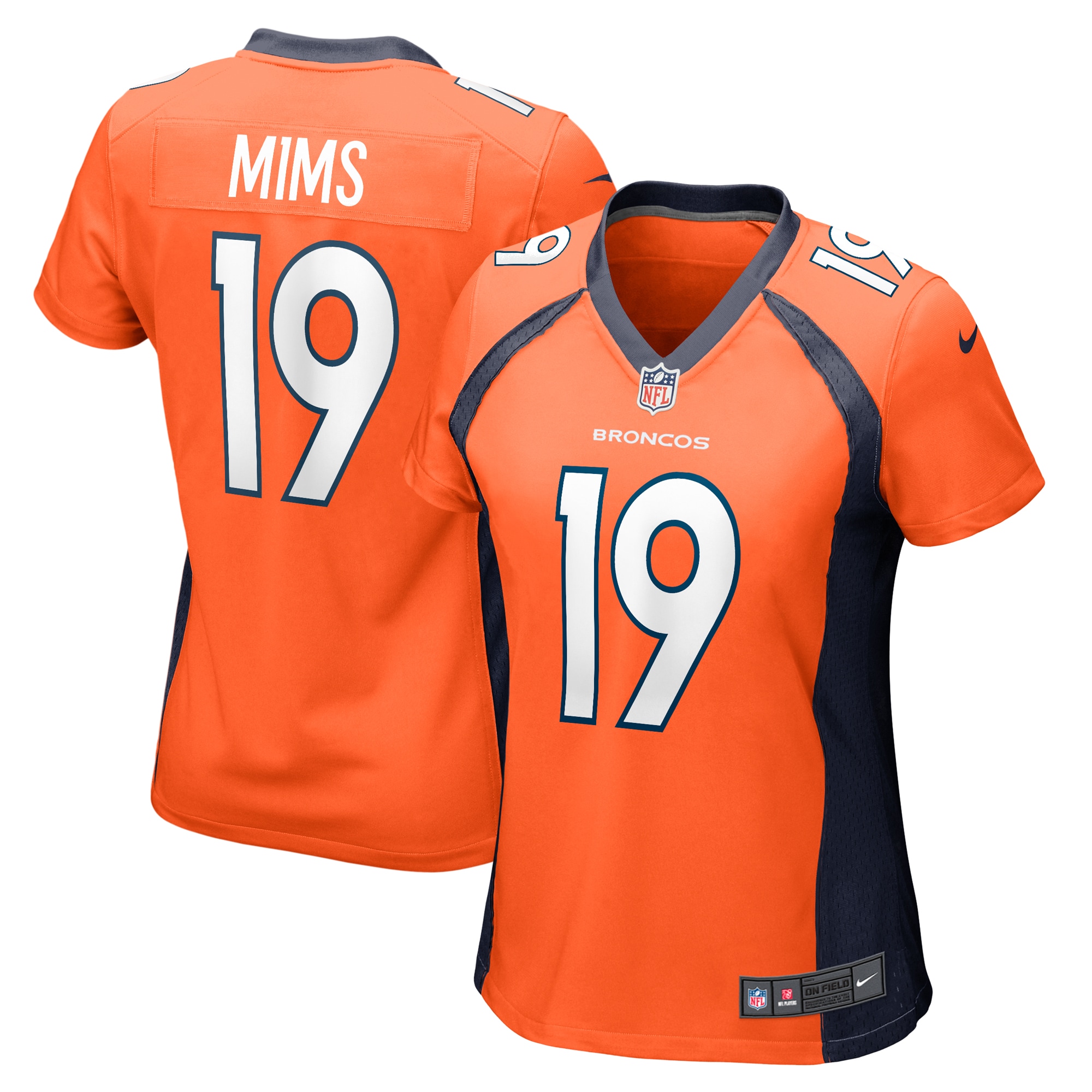 Women's Denver Broncos Marvin Mims Jr Orange Team Game Jersey Js5215