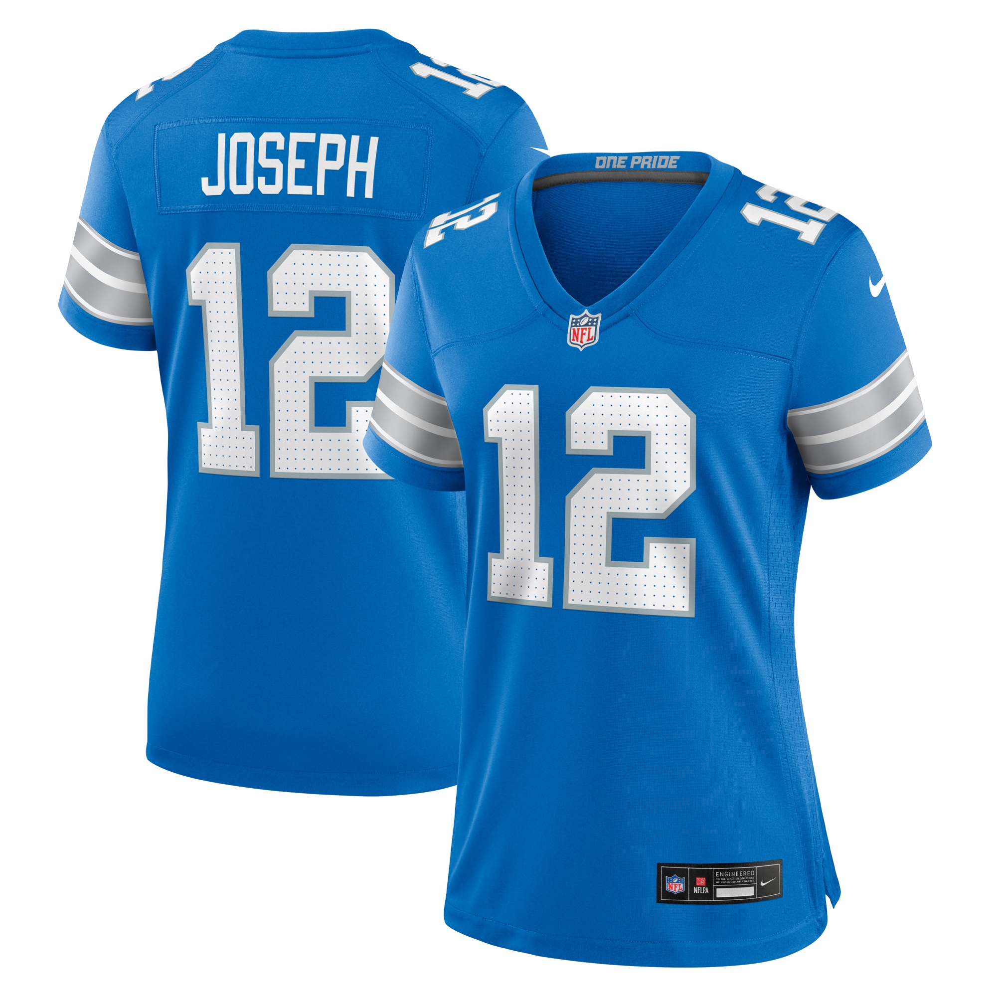 Women's Detroit Lions Brandon Joseph Blue Team Game Jersey Js5836