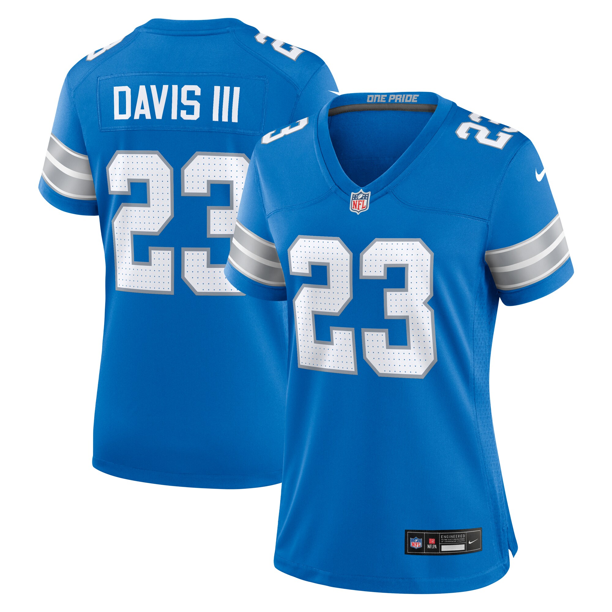 Women's Detroit Lions Carlton Davis Iii Blue Game Jersey Js6949