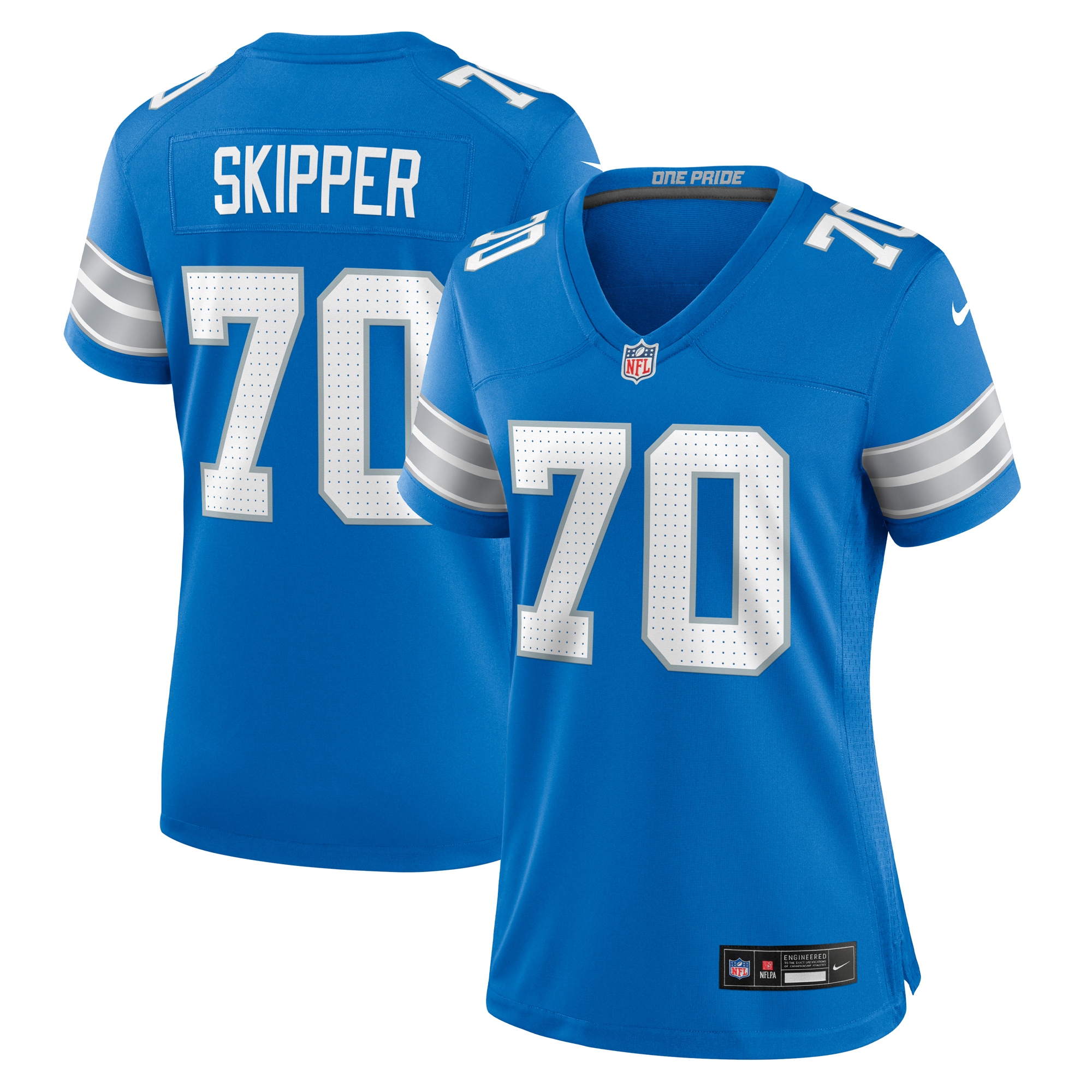 Women's Detroit Lions Dan Skipper Blue Team Game Jersey Js5910