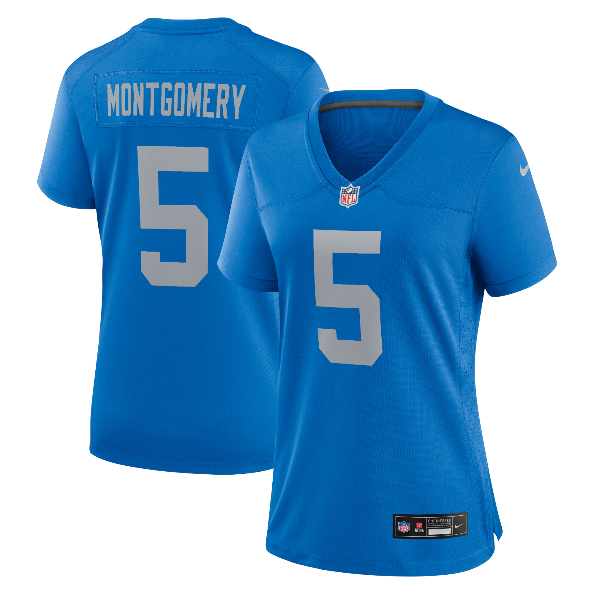 Women's Detroit Lions David Montgomery Blue Alternate Game Jersey Js8239
