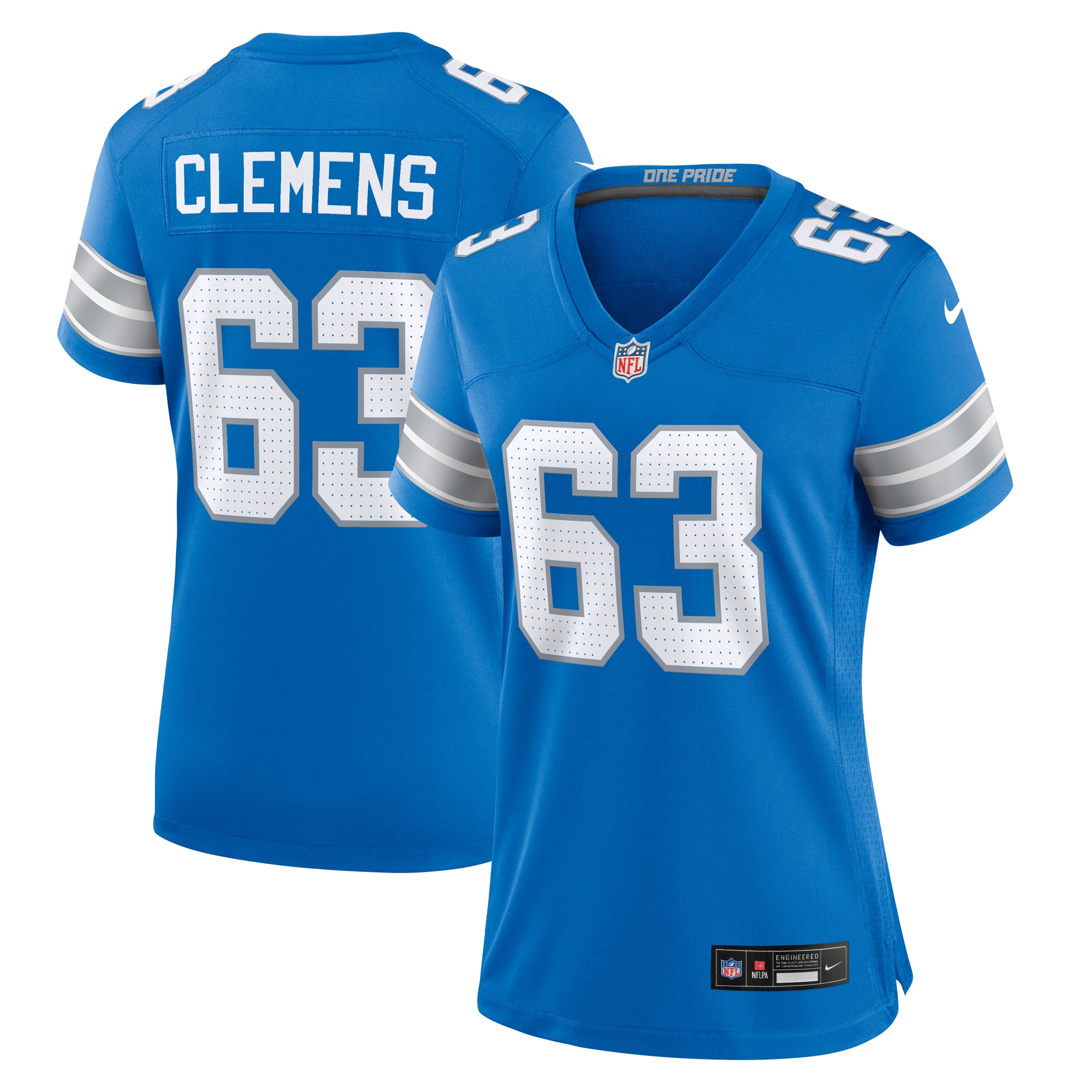 Women's Detroit Lions Duke Clemens Blue Game Jersey Js6785