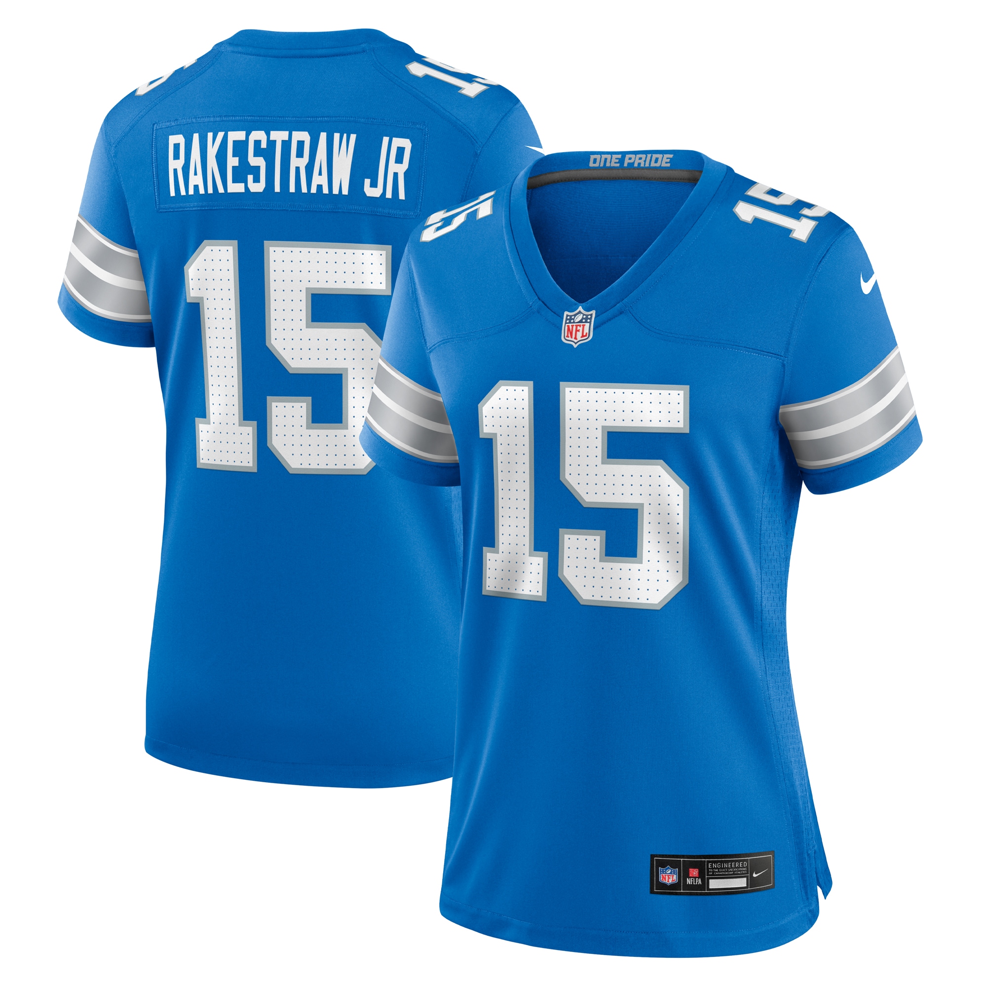Women's Detroit Lions Ennis Rakestraw Jr. Blue Team Game Jersey Js9887