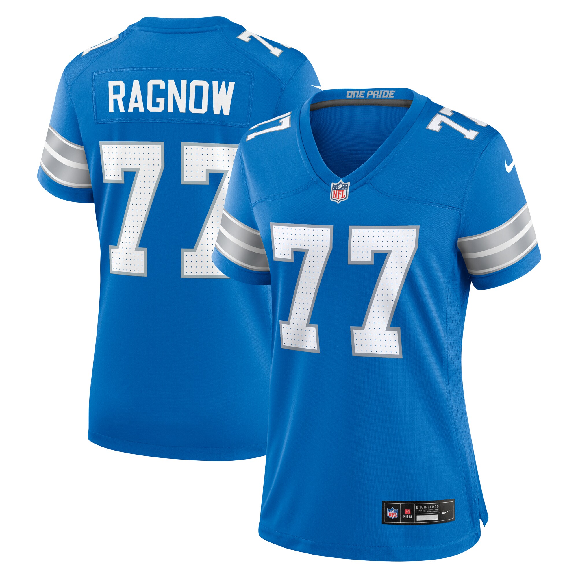Women's Detroit Lions Frank Ragnow Blue Team Game Jersey Js8178