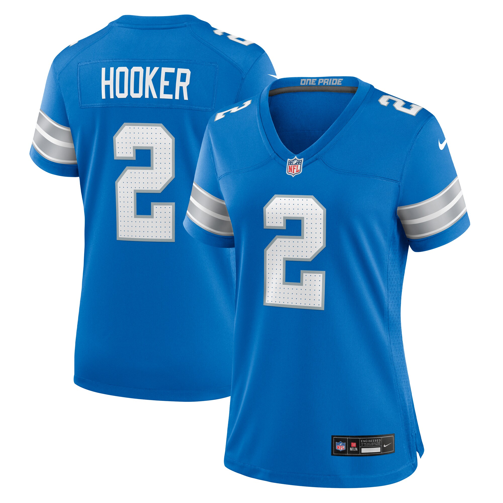 Women's Detroit Lions Hendon Hooker Blue Team Game Jersey Js2924