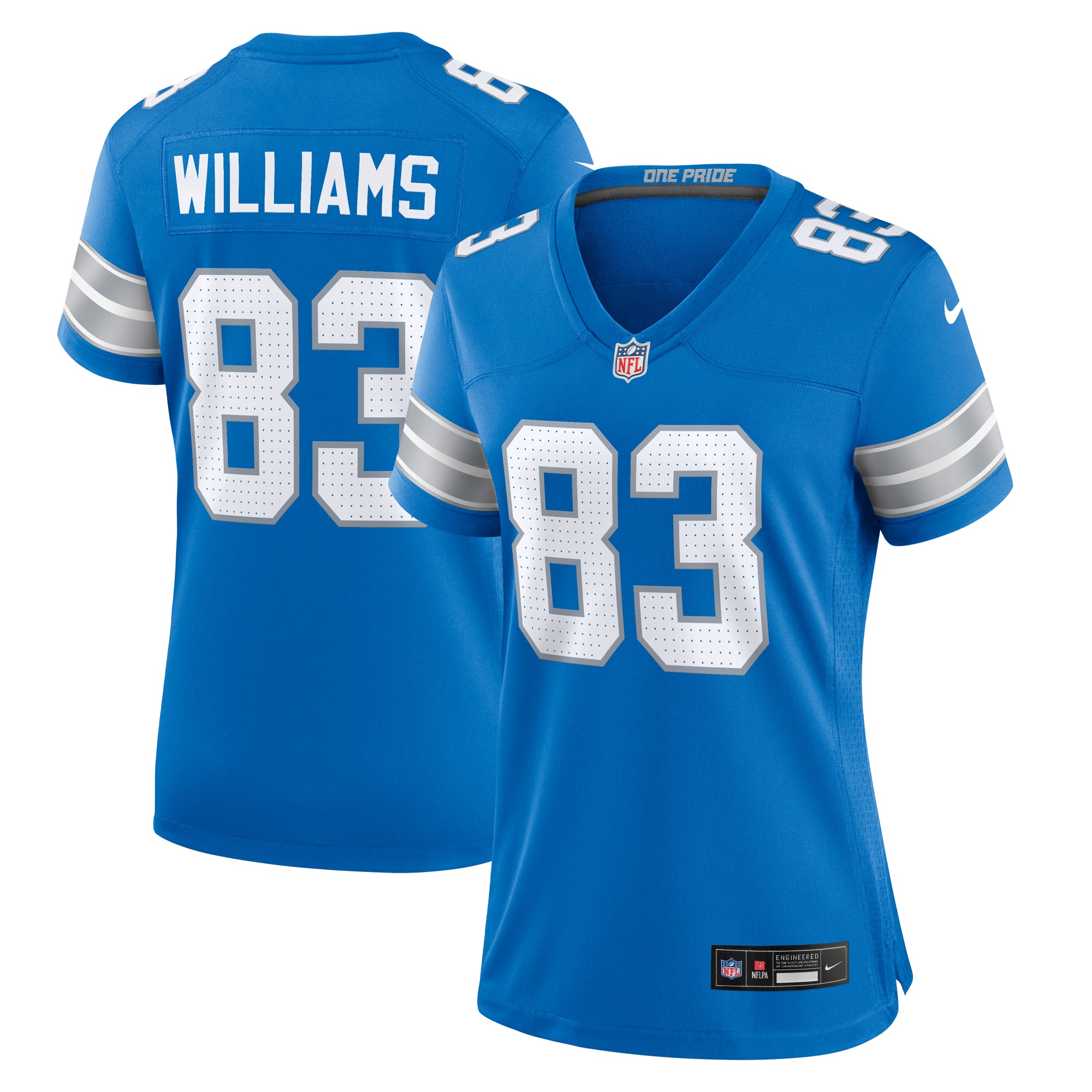 Women's Detroit Lions Isaiah Williams Blue Game Jersey Js7766