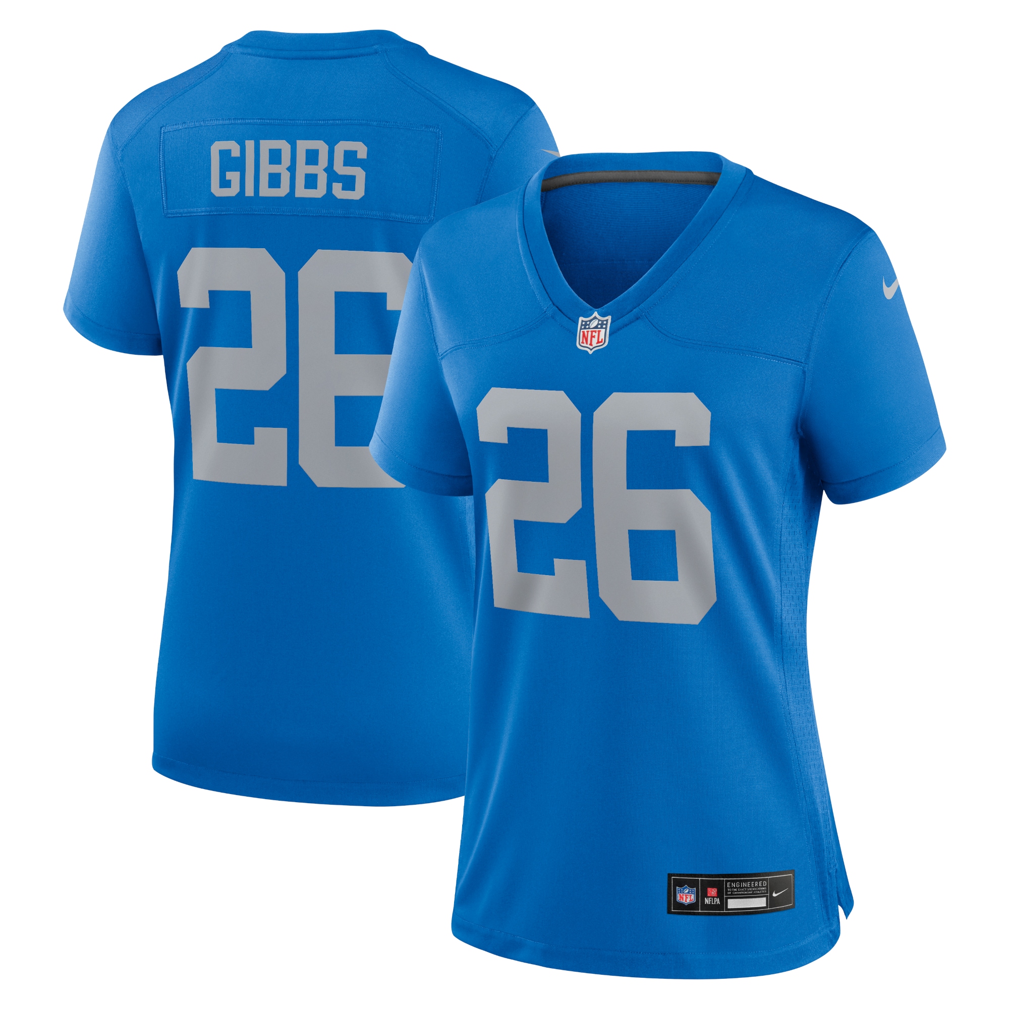Women's Detroit Lions Jahmyr Gibbs Blue Alternate Game Jersey Js8113