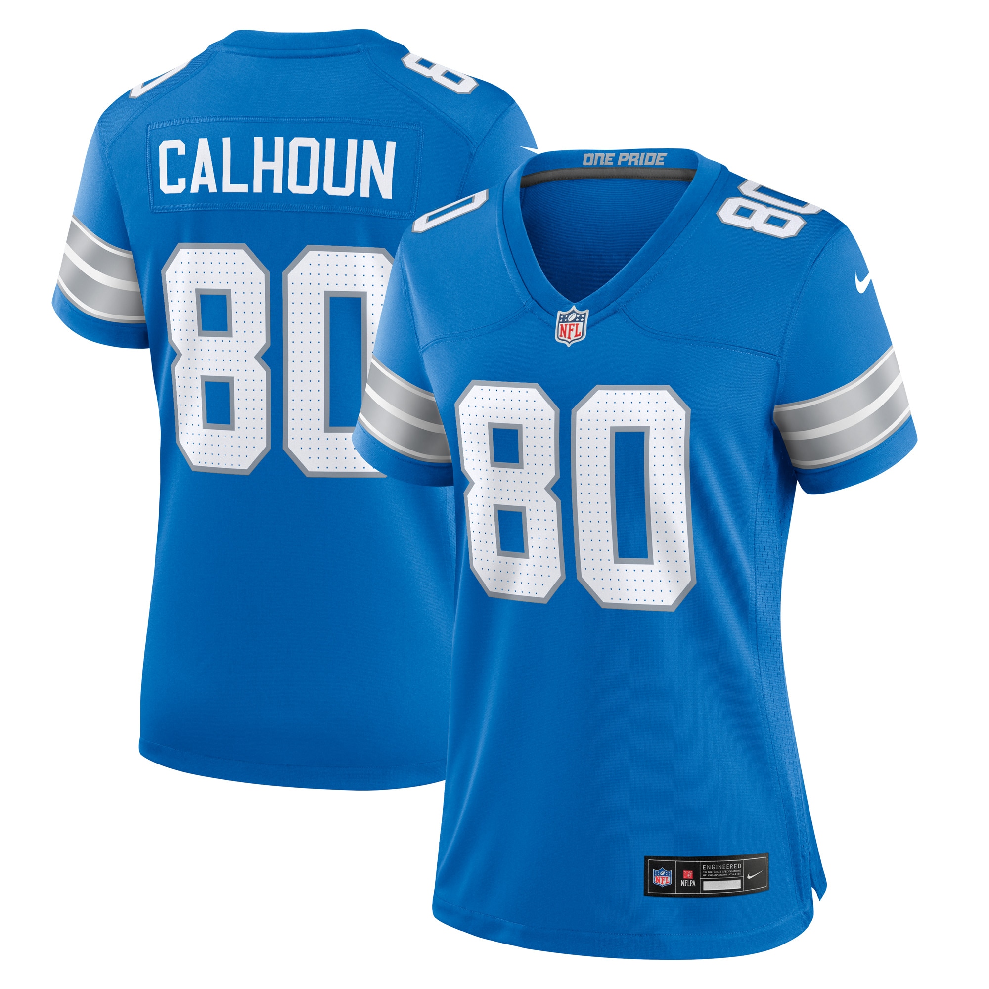 Women's Detroit Lions Jalon Calhoun Blue Game Jersey Js7394