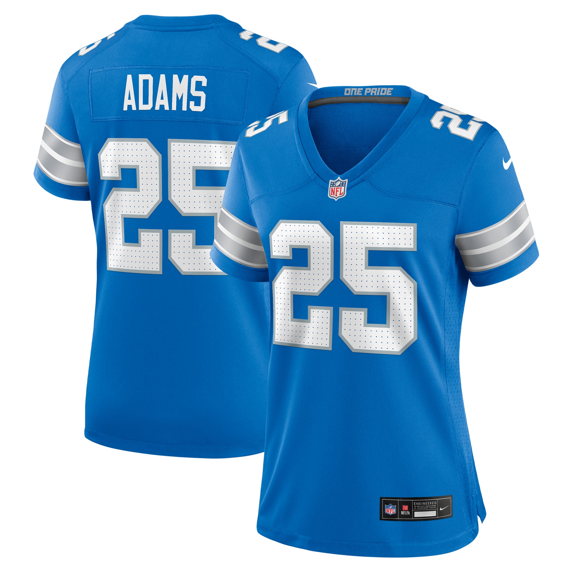 Women's Detroit Lions Jamal Adams Blue Team Game Jersey Js4305